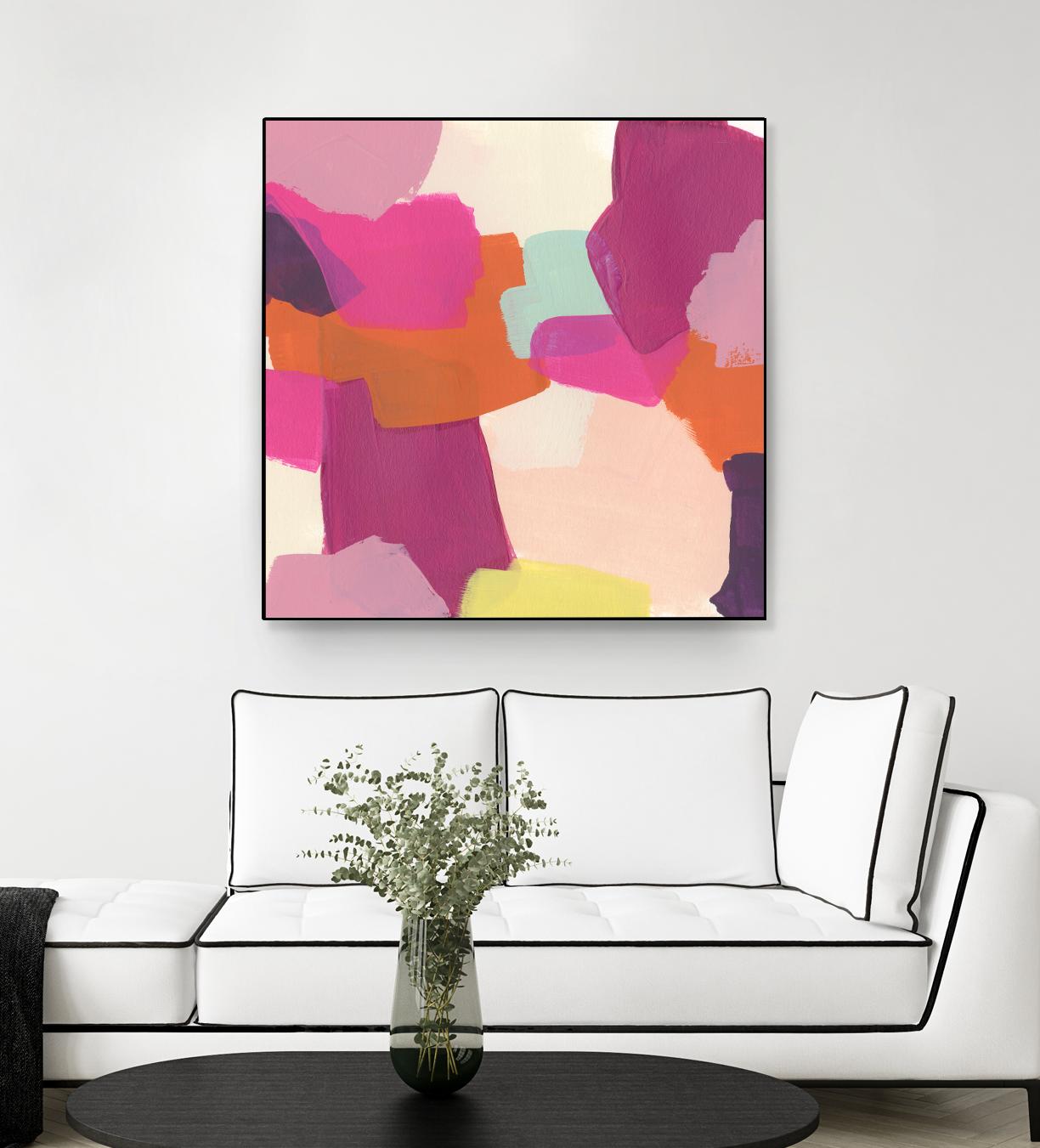 Pink Slip II by June Erica Vess on GIANT ART - brights abstract