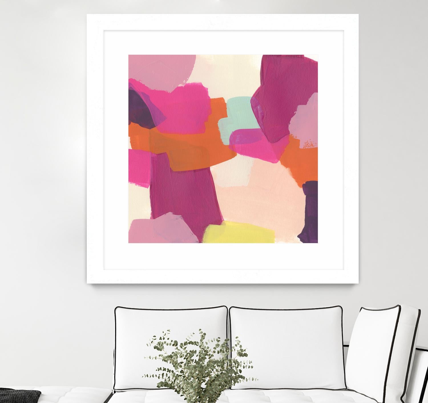 Pink Slip II by June Erica Vess on GIANT ART - brights abstract