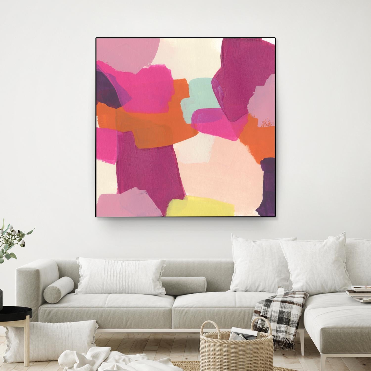 Pink Slip II by June Erica Vess on GIANT ART - brights abstract