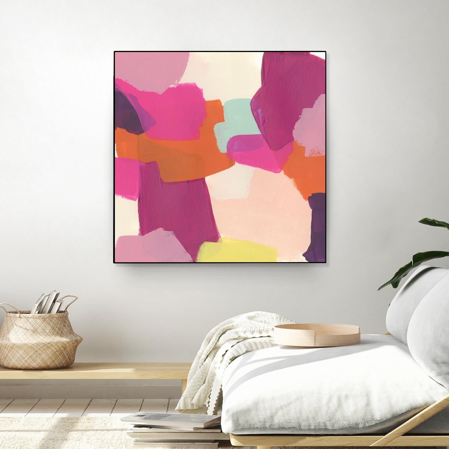 Pink Slip II by June Erica Vess on GIANT ART - brights abstract
