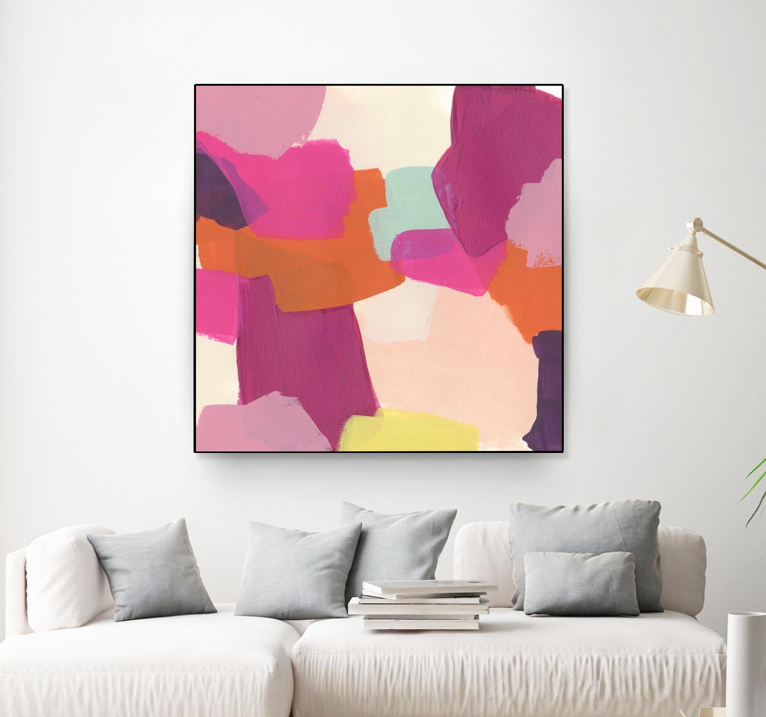 Pink Slip II by June Erica Vess on GIANT ART - brights abstract