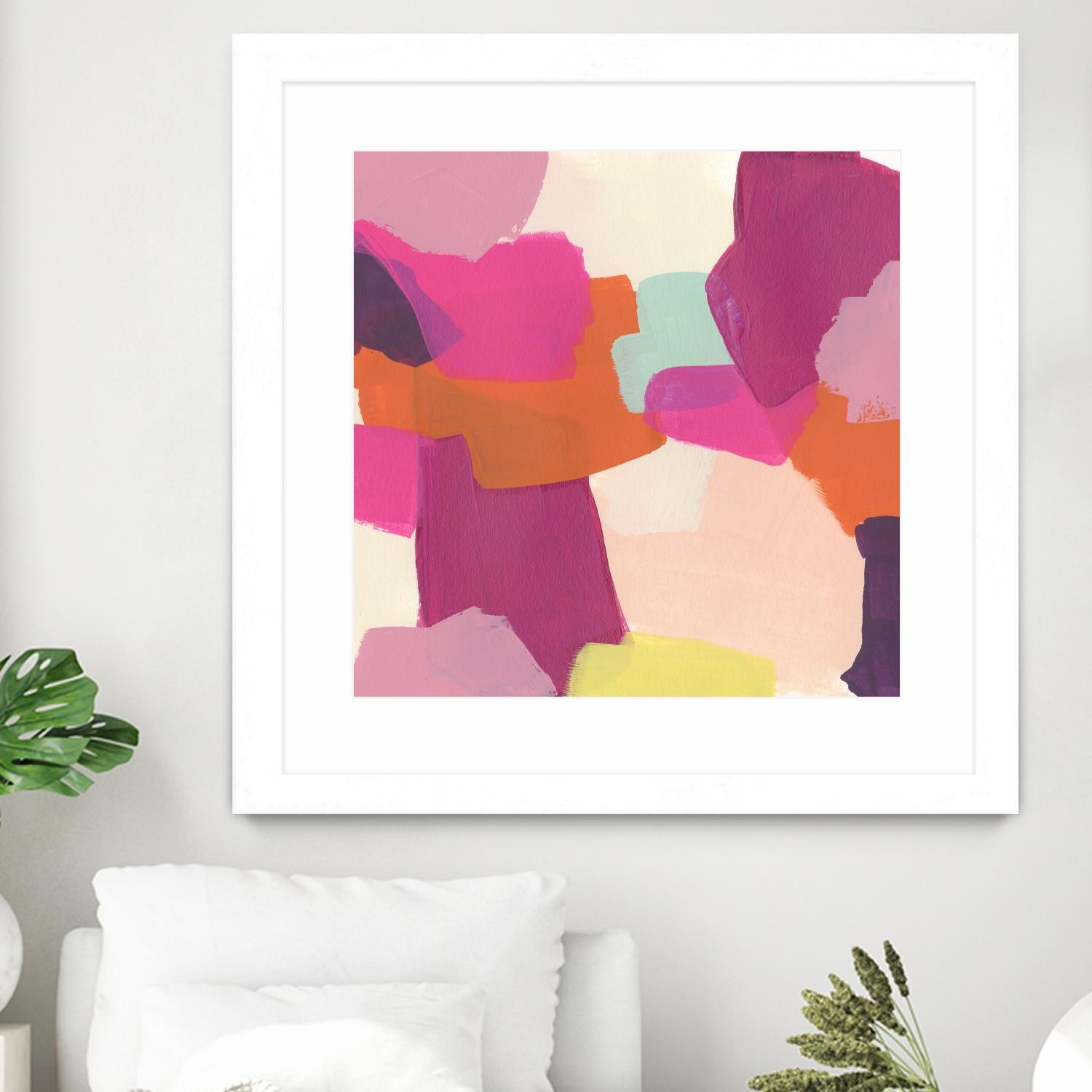 Pink Slip II by June Erica Vess on GIANT ART - brights abstract
