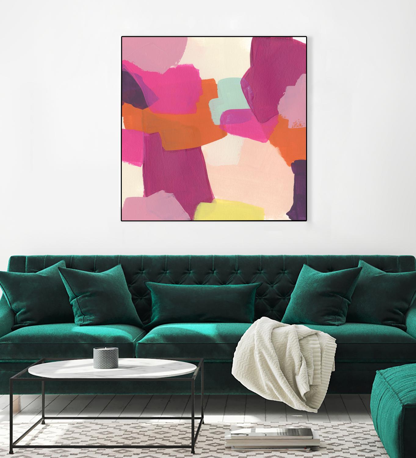 Pink Slip II by June Erica Vess on GIANT ART - brights abstract