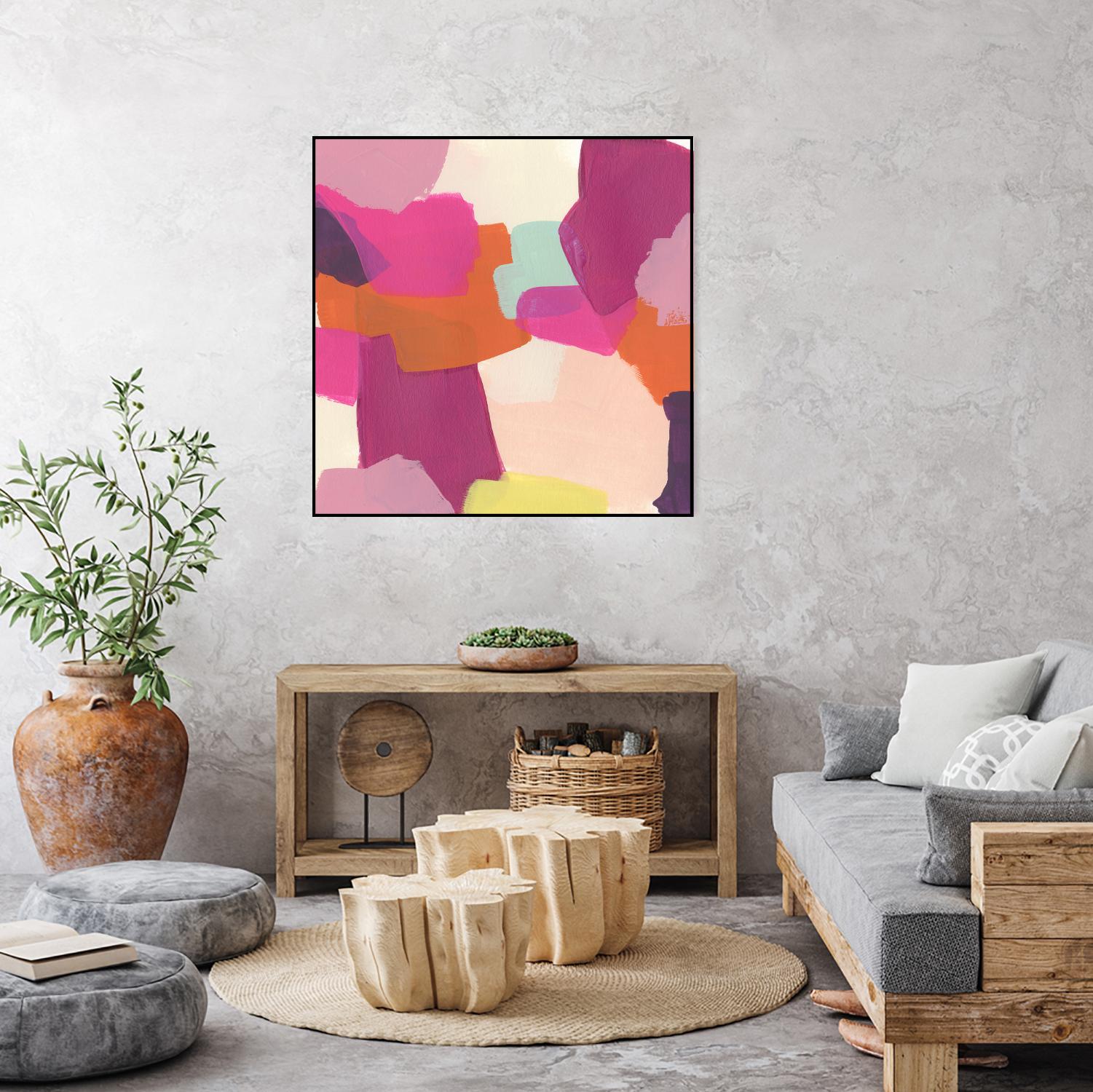 Pink Slip II by June Erica Vess on GIANT ART - brights abstract