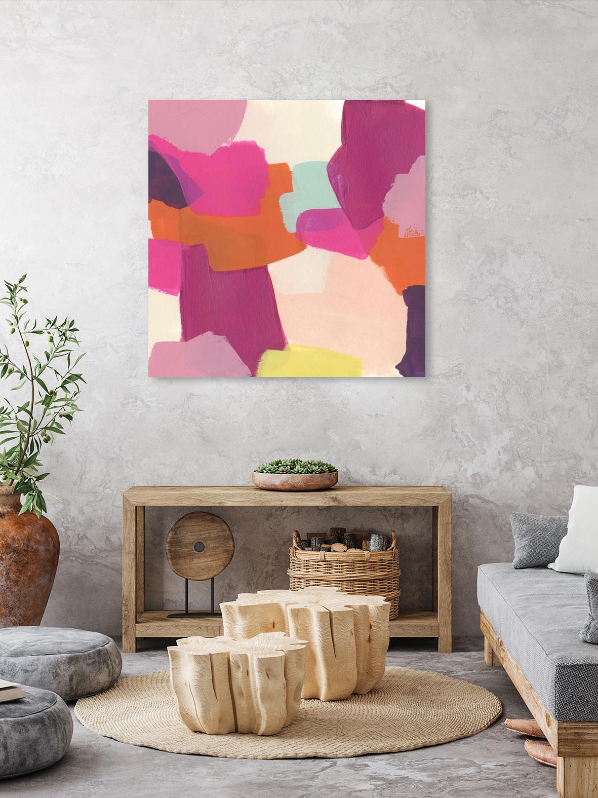 Pink Slip II by June Erica Vess on GIANT ART - brights abstract
