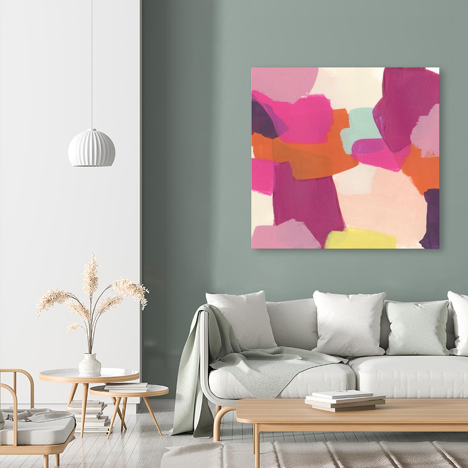 Pink Slip II by June Erica Vess on GIANT ART - brights abstract