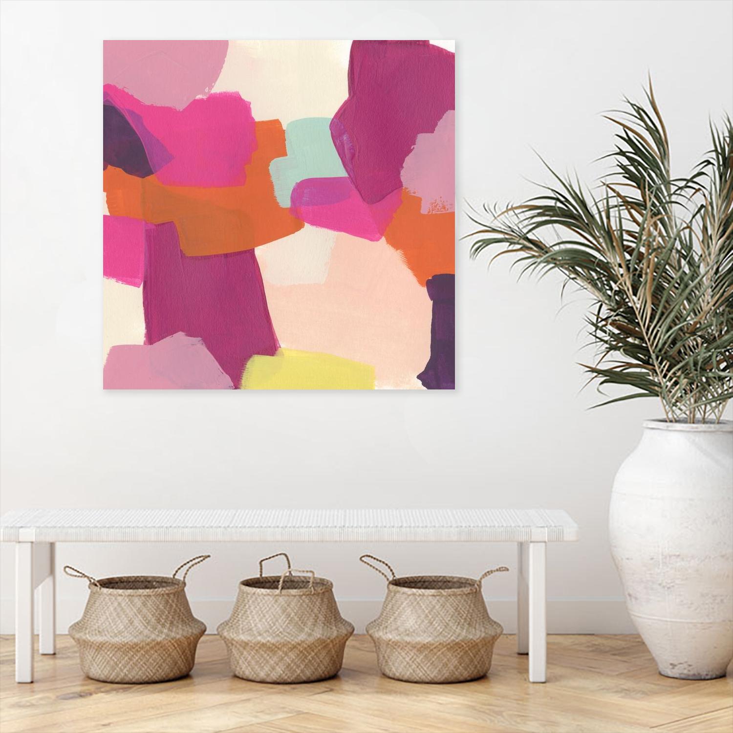 Pink Slip II by June Erica Vess on GIANT ART - brights abstract