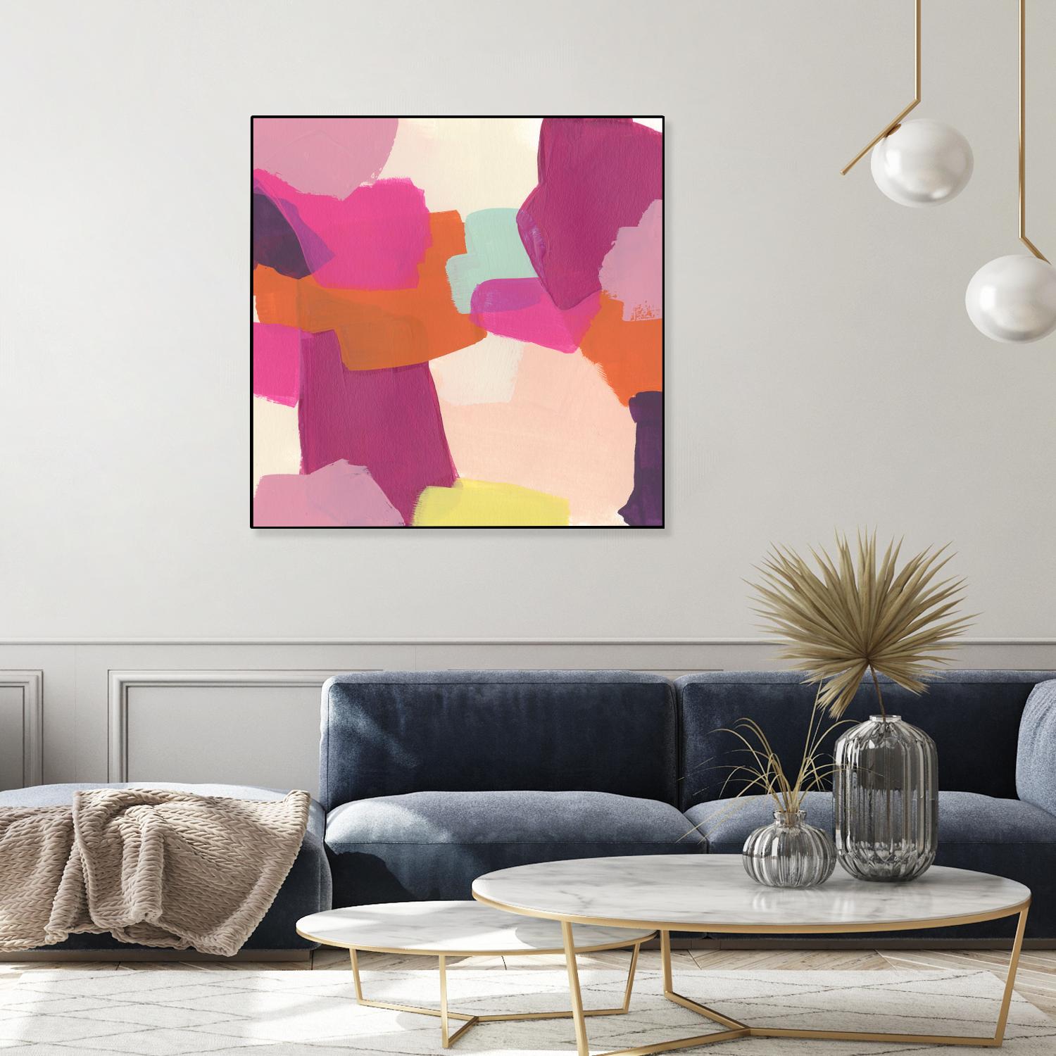 Pink Slip II by June Erica Vess on GIANT ART - brights abstract