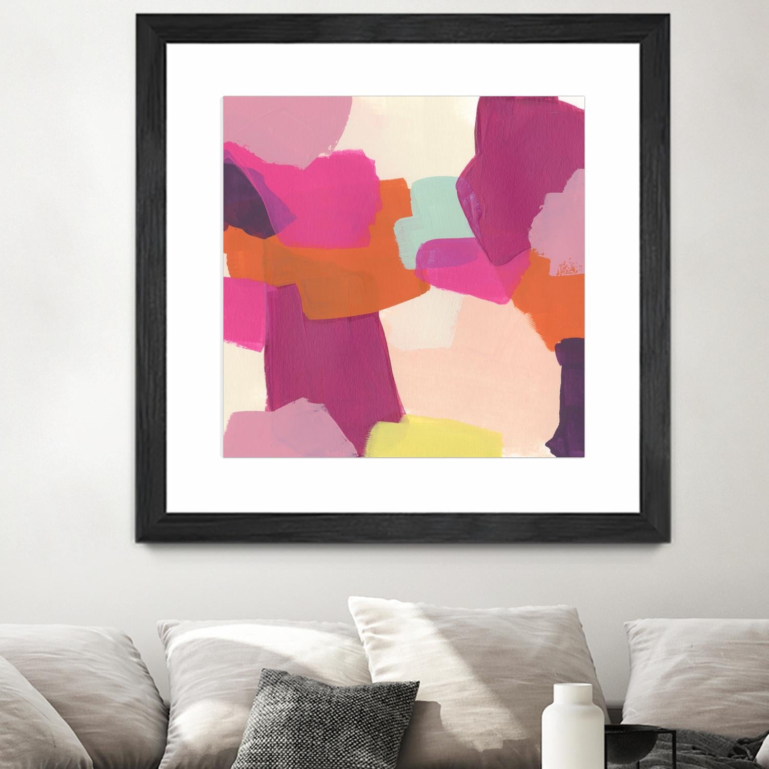 Pink Slip II by June Erica Vess on GIANT ART - brights abstract