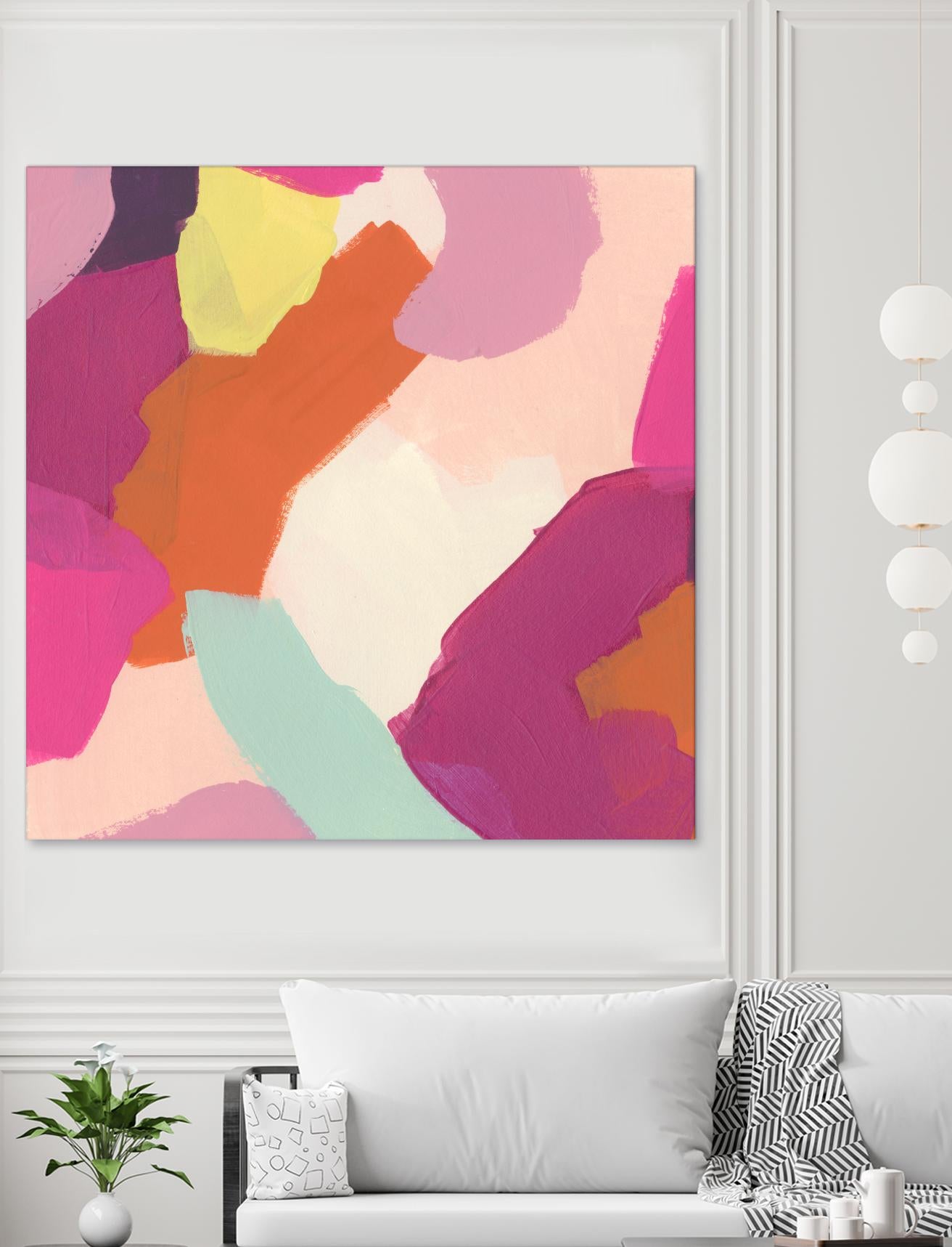 Pink Slip IV by June Erica Vess on GIANT ART - brights abstract