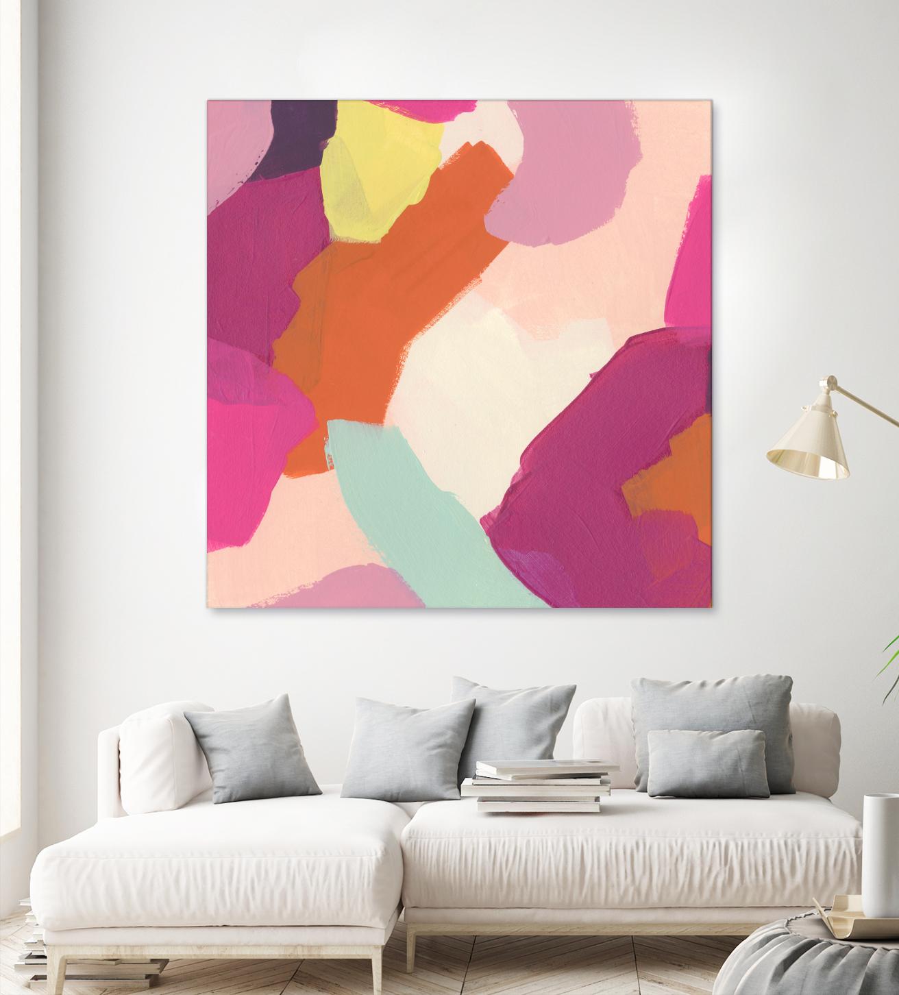 Pink Slip IV by June Erica Vess on GIANT ART - brights abstract
