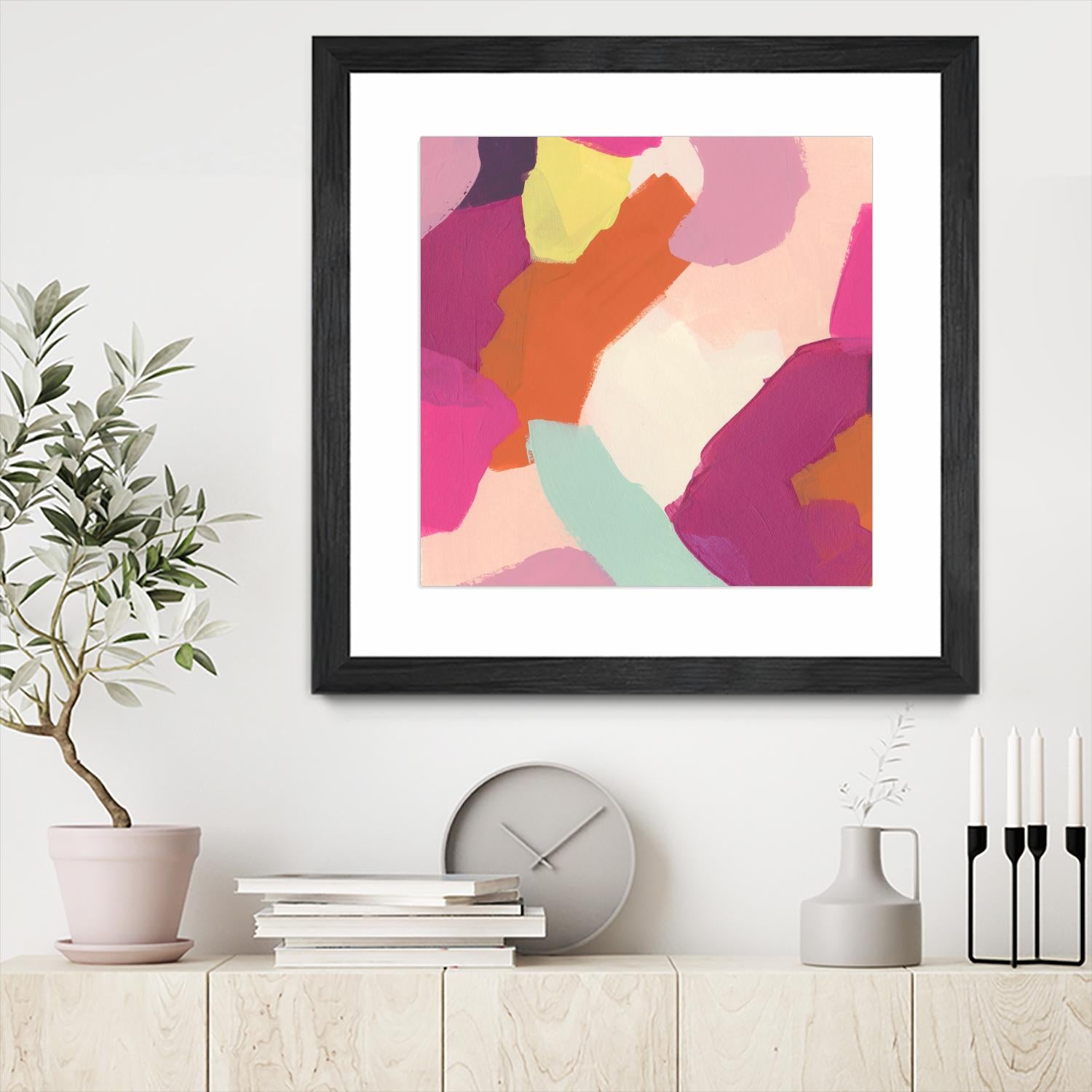 Pink Slip IV by June Erica Vess on GIANT ART - brights abstract