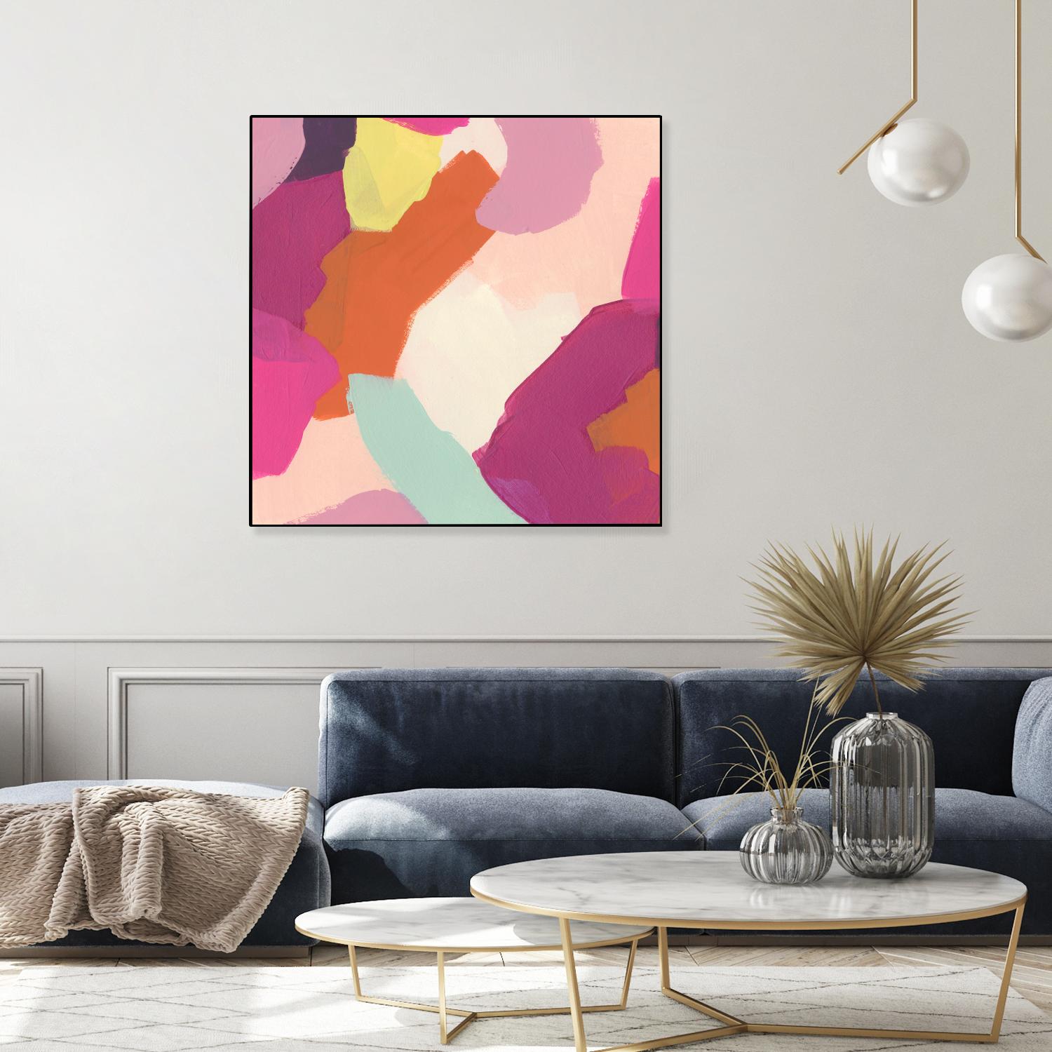 Pink Slip IV by June Erica Vess on GIANT ART - brights abstract