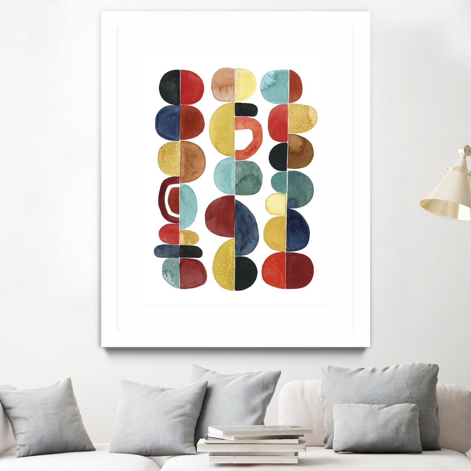 Midcentury Sunrise II by Grace Popp on GIANT ART - brights abstract