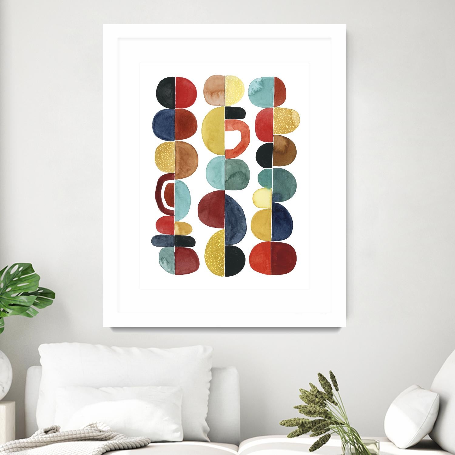 Midcentury Sunrise II by Grace Popp on GIANT ART - brights abstract