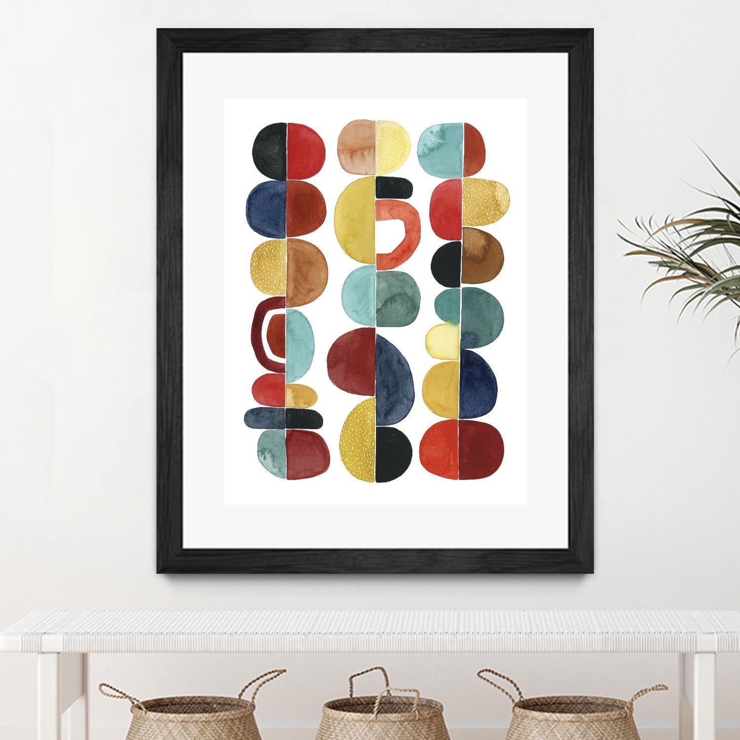 Midcentury Sunrise II by Grace Popp on GIANT ART - brights abstract