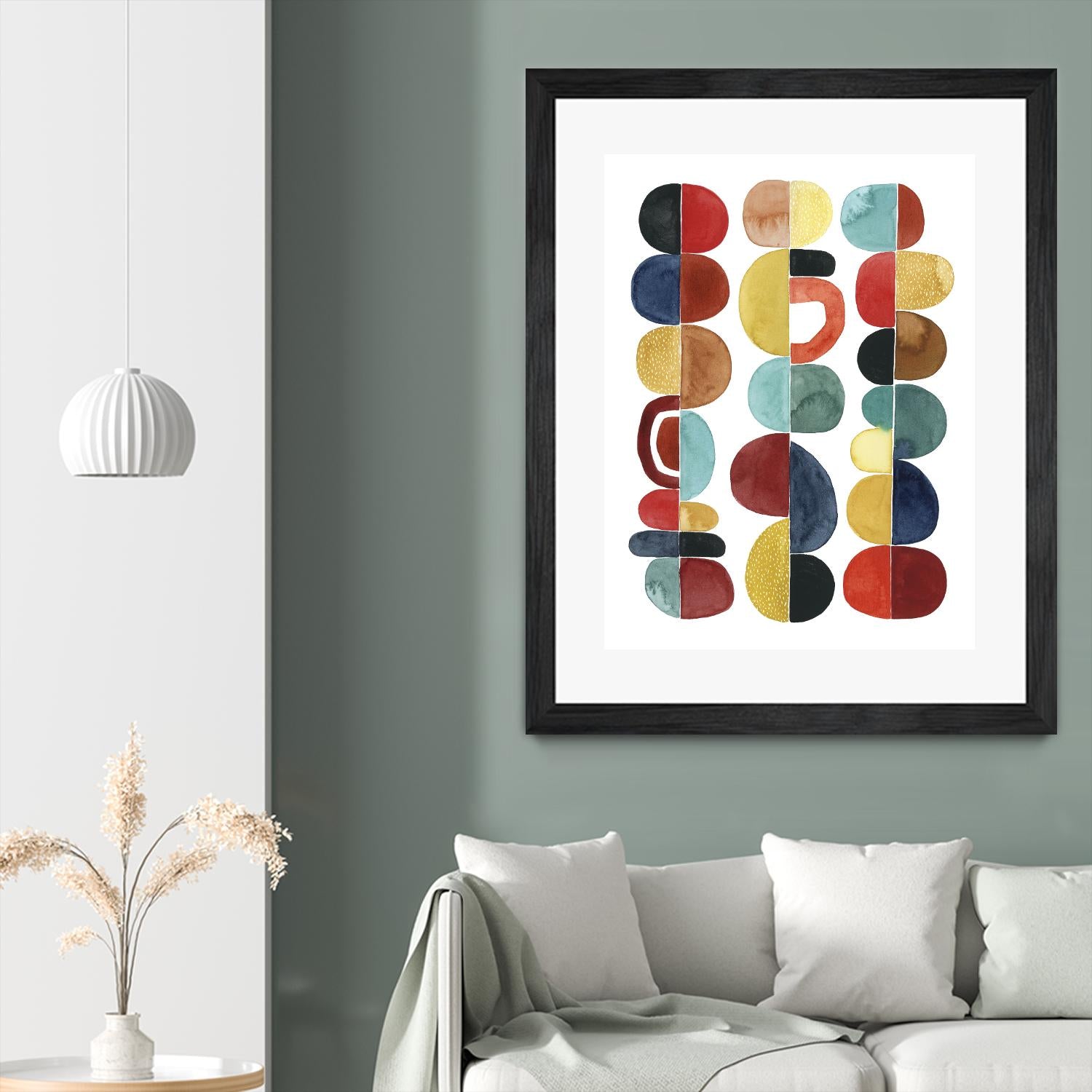 Midcentury Sunrise II by Grace Popp on GIANT ART - brights abstract