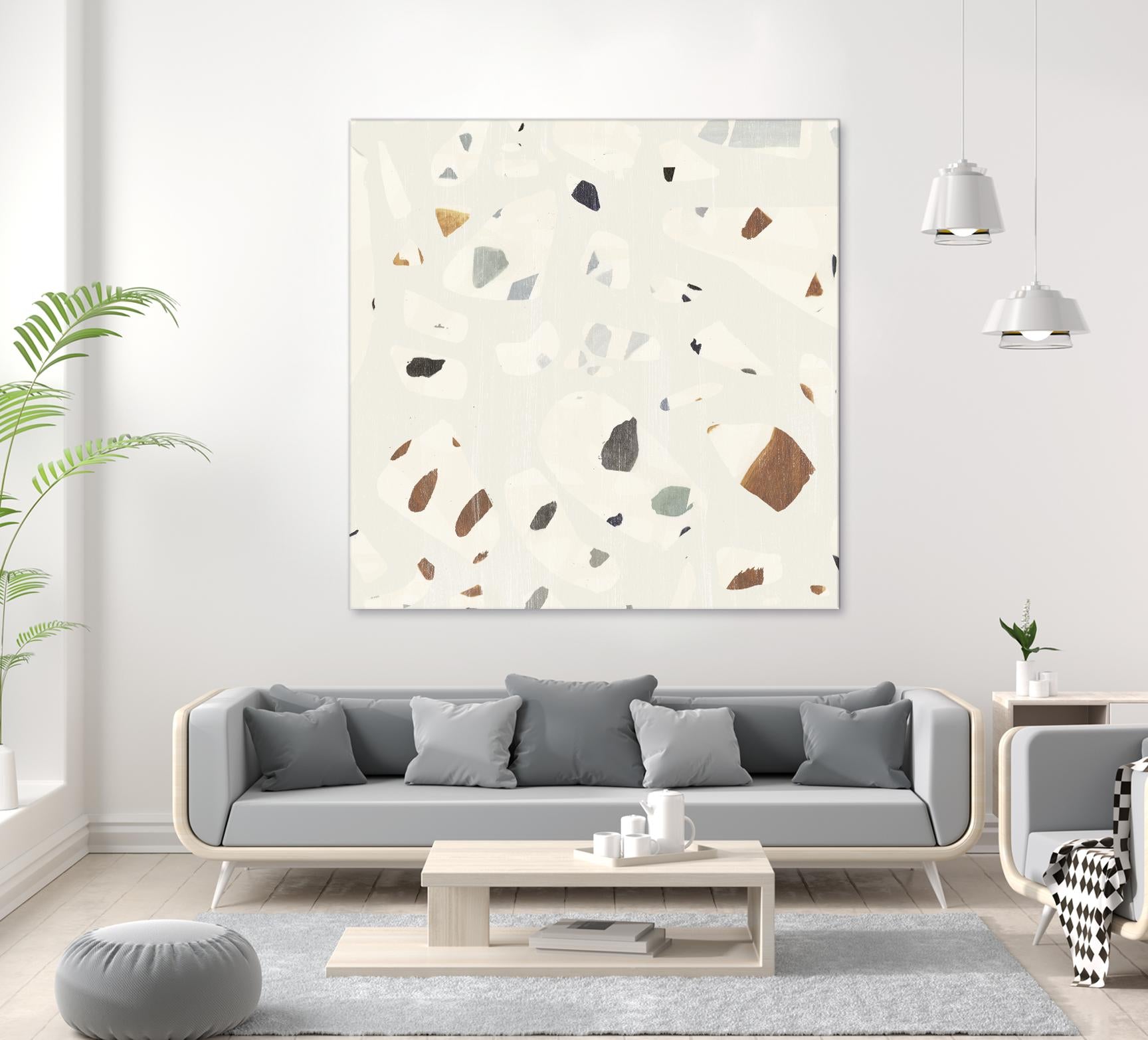 Abstract Terazzo II by Victoria Borges on GIANT ART - neutral abstract