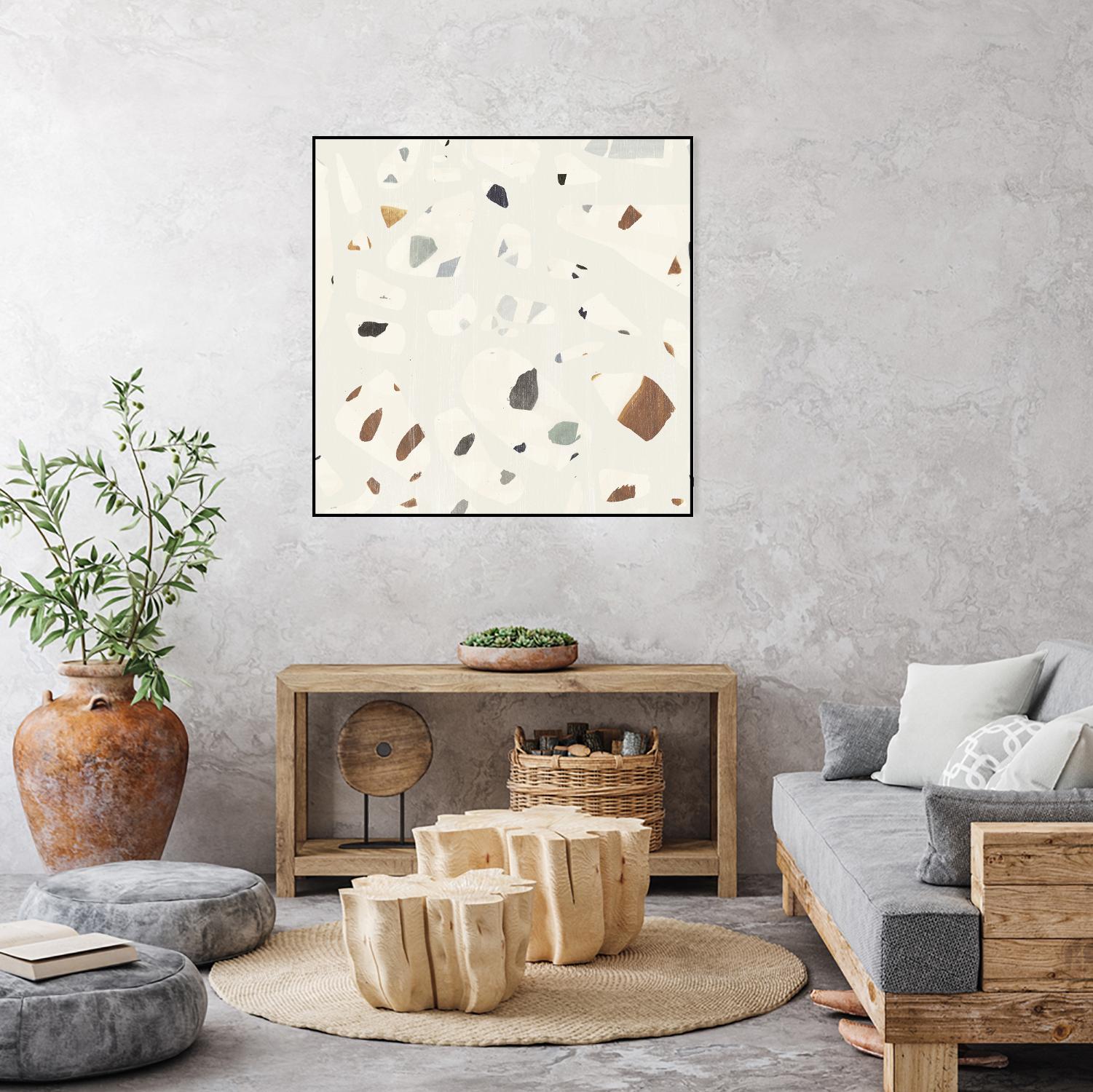 Abstract Terazzo II by Victoria Borges on GIANT ART - neutral abstract