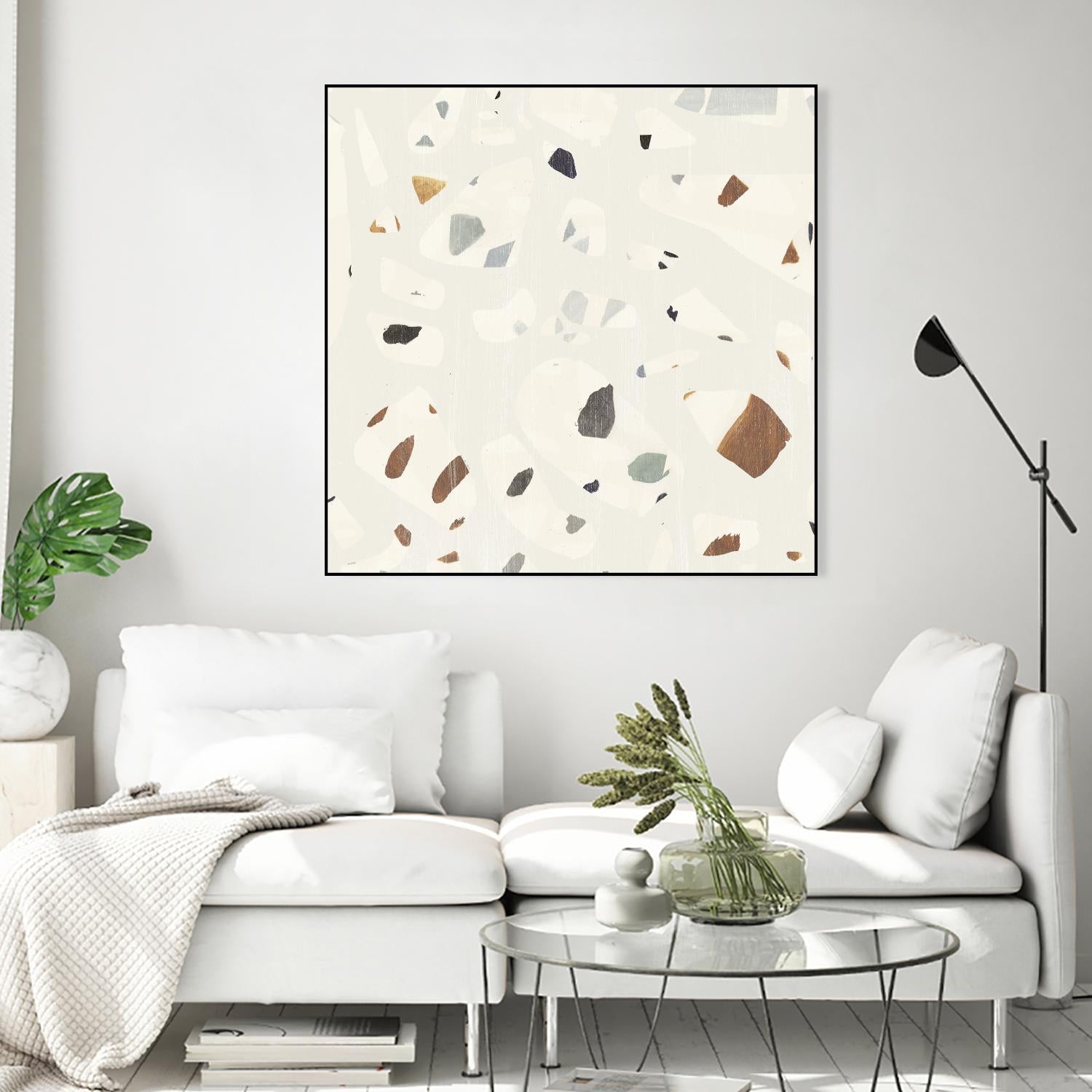 Abstract Terazzo II by Victoria Borges on GIANT ART - neutral abstract
