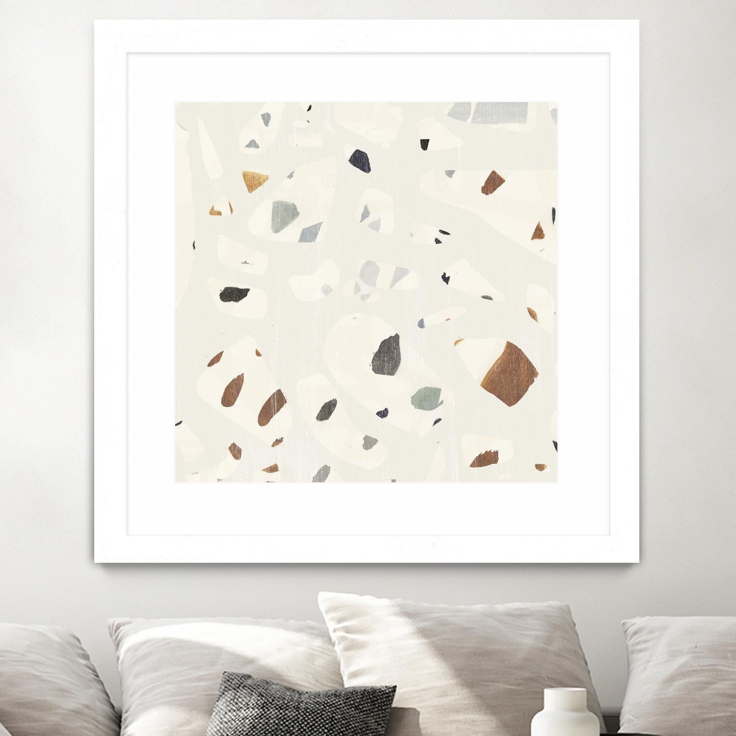 Abstract Terazzo II by Victoria Borges on GIANT ART - neutral abstract