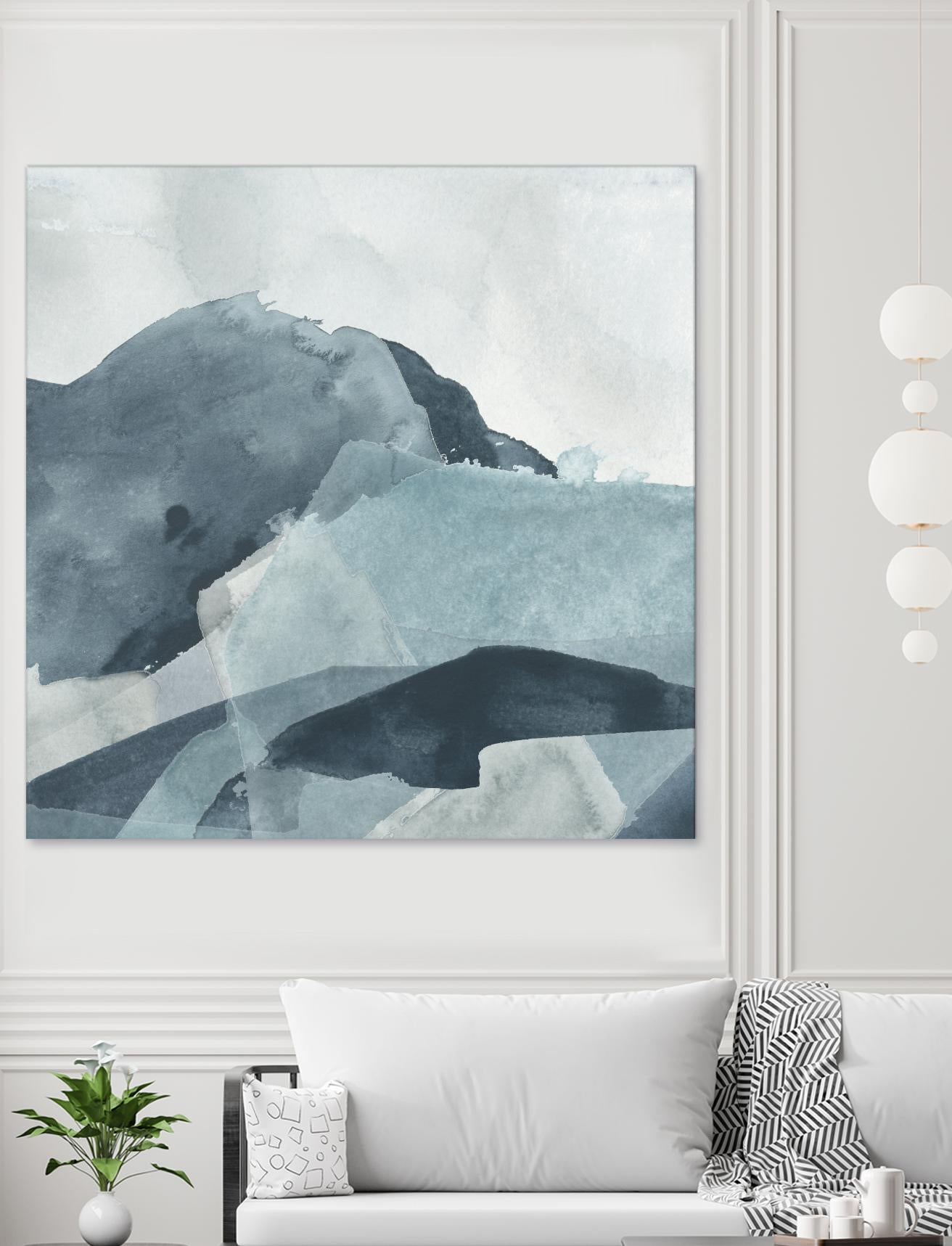 Blue Range I by June Erica Vess on GIANT ART - blue abstract