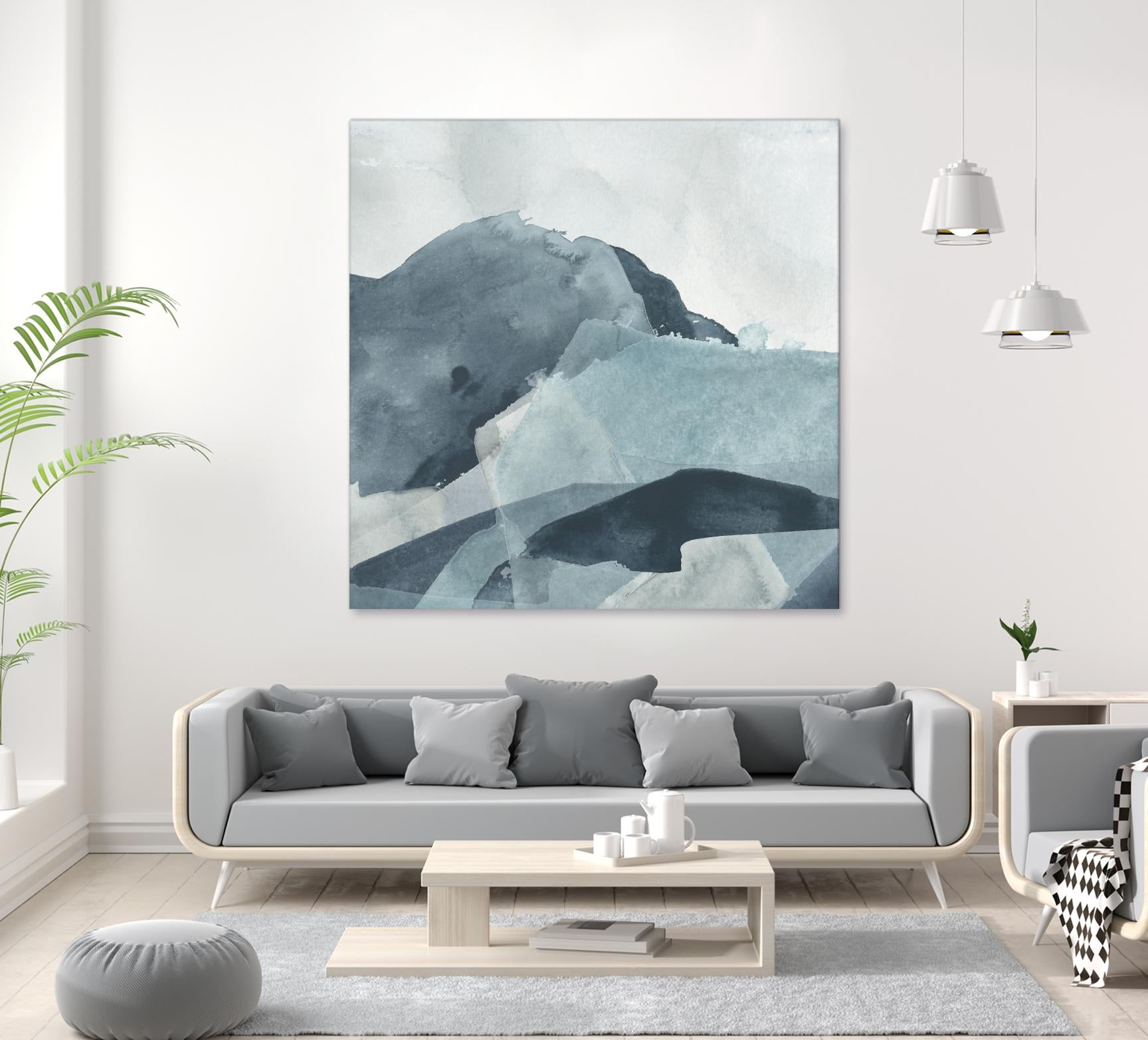 Blue Range I by June Erica Vess on GIANT ART - blue abstract