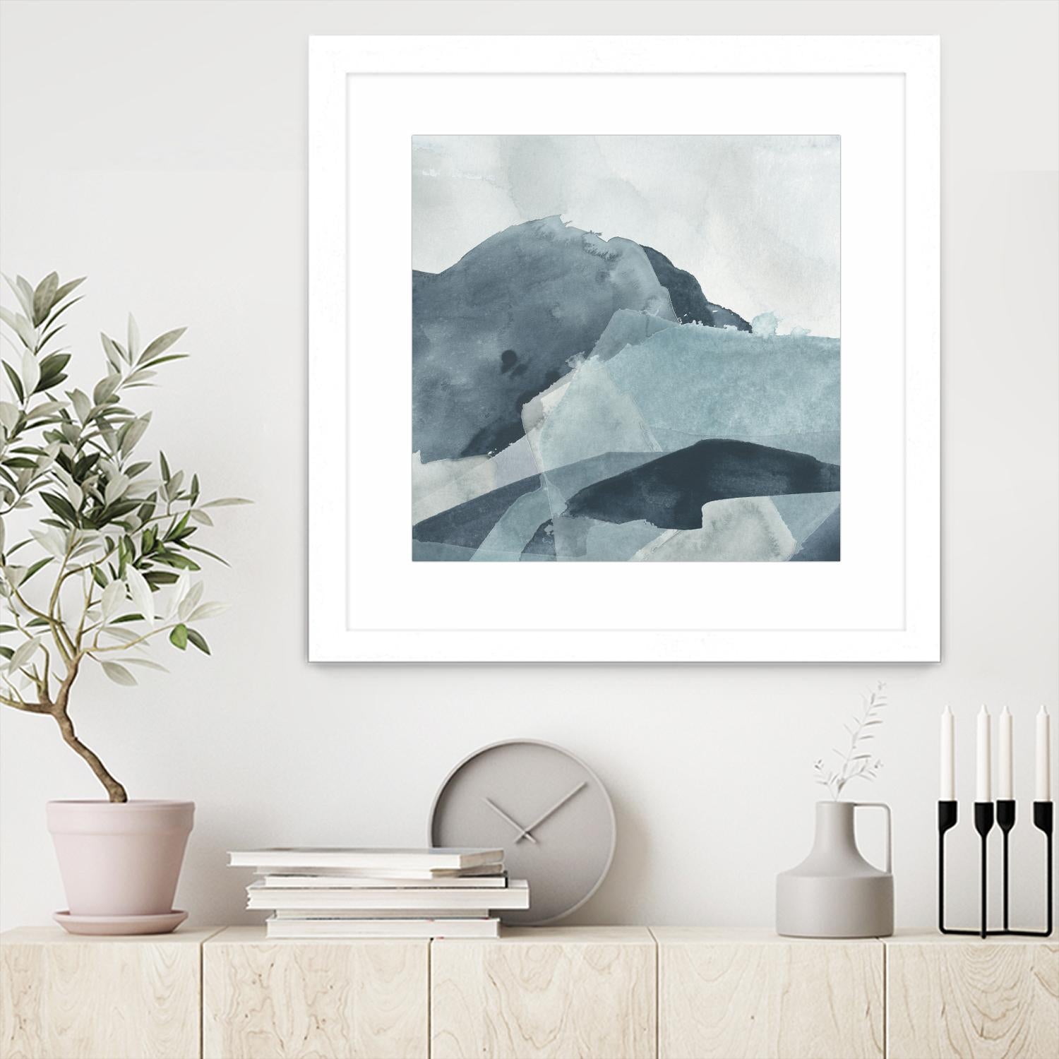 Blue Range I by June Erica Vess on GIANT ART - blue abstract