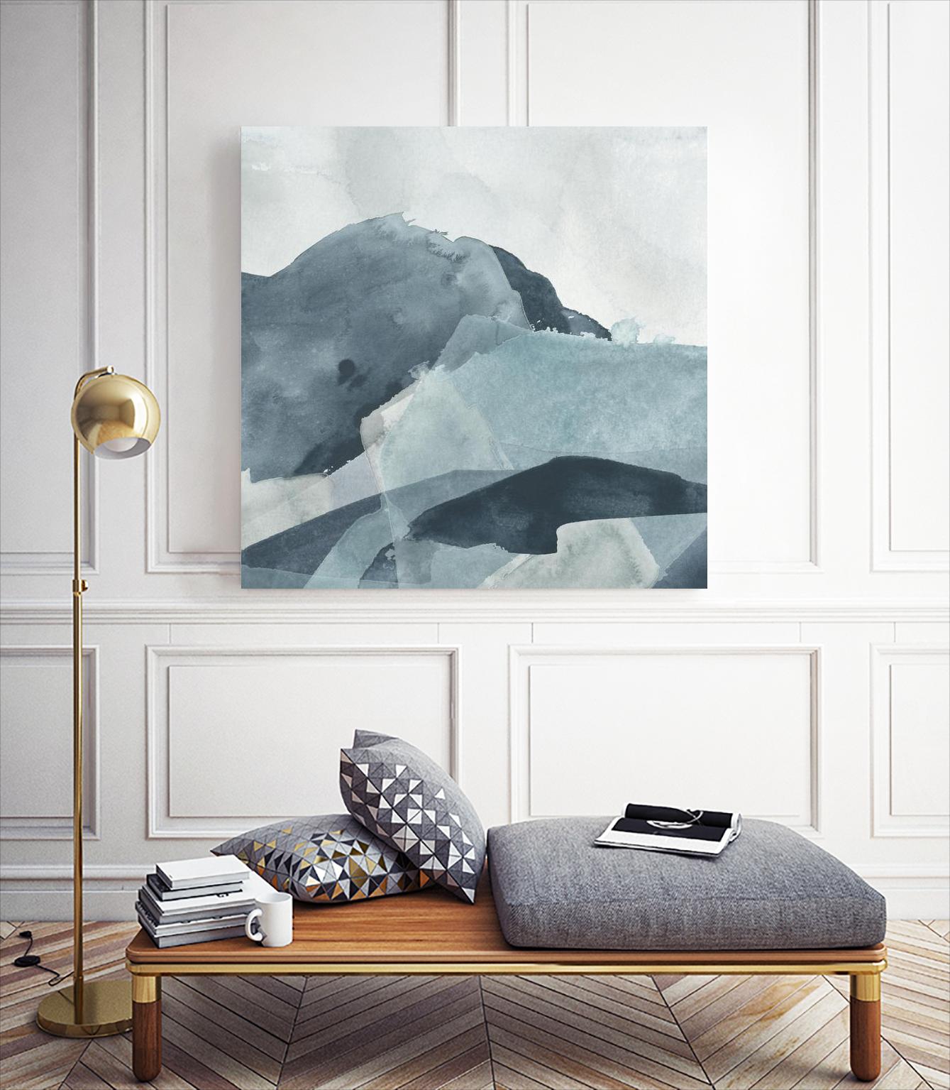 Blue Range I by June Erica Vess on GIANT ART - blue abstract