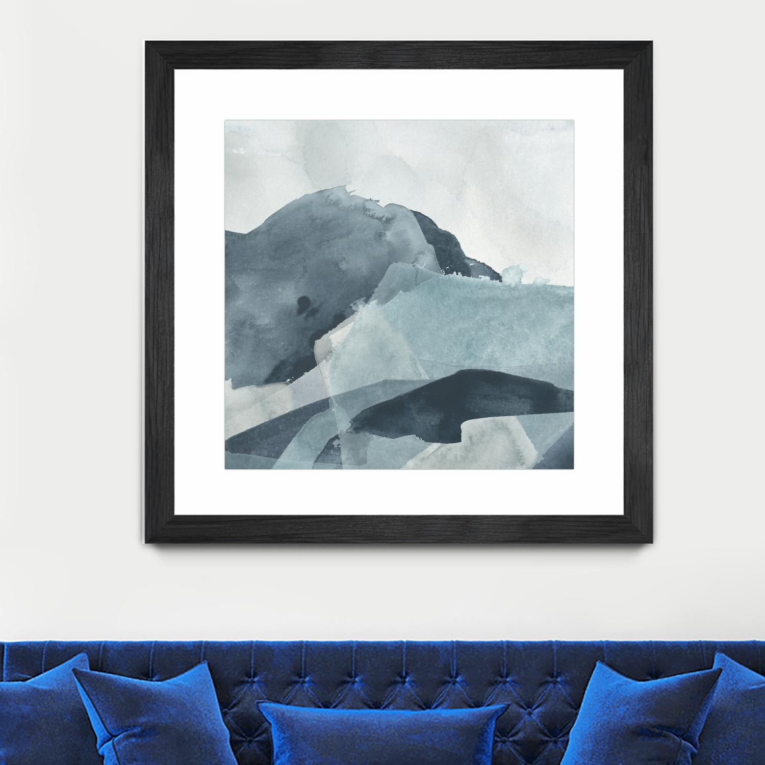 Blue Range I by June Erica Vess on GIANT ART - blue abstract