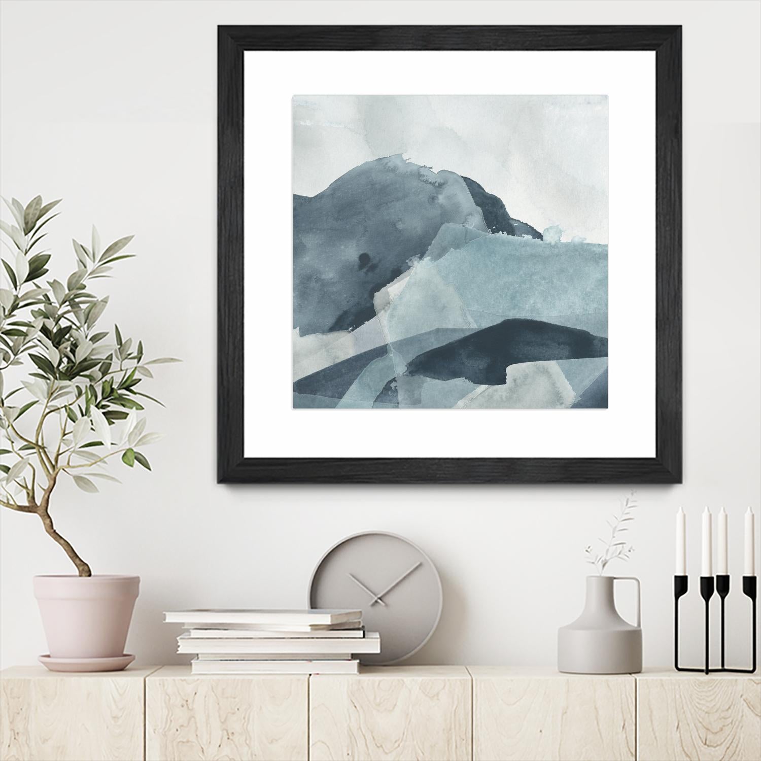 Blue Range I by June Erica Vess on GIANT ART - blue abstract