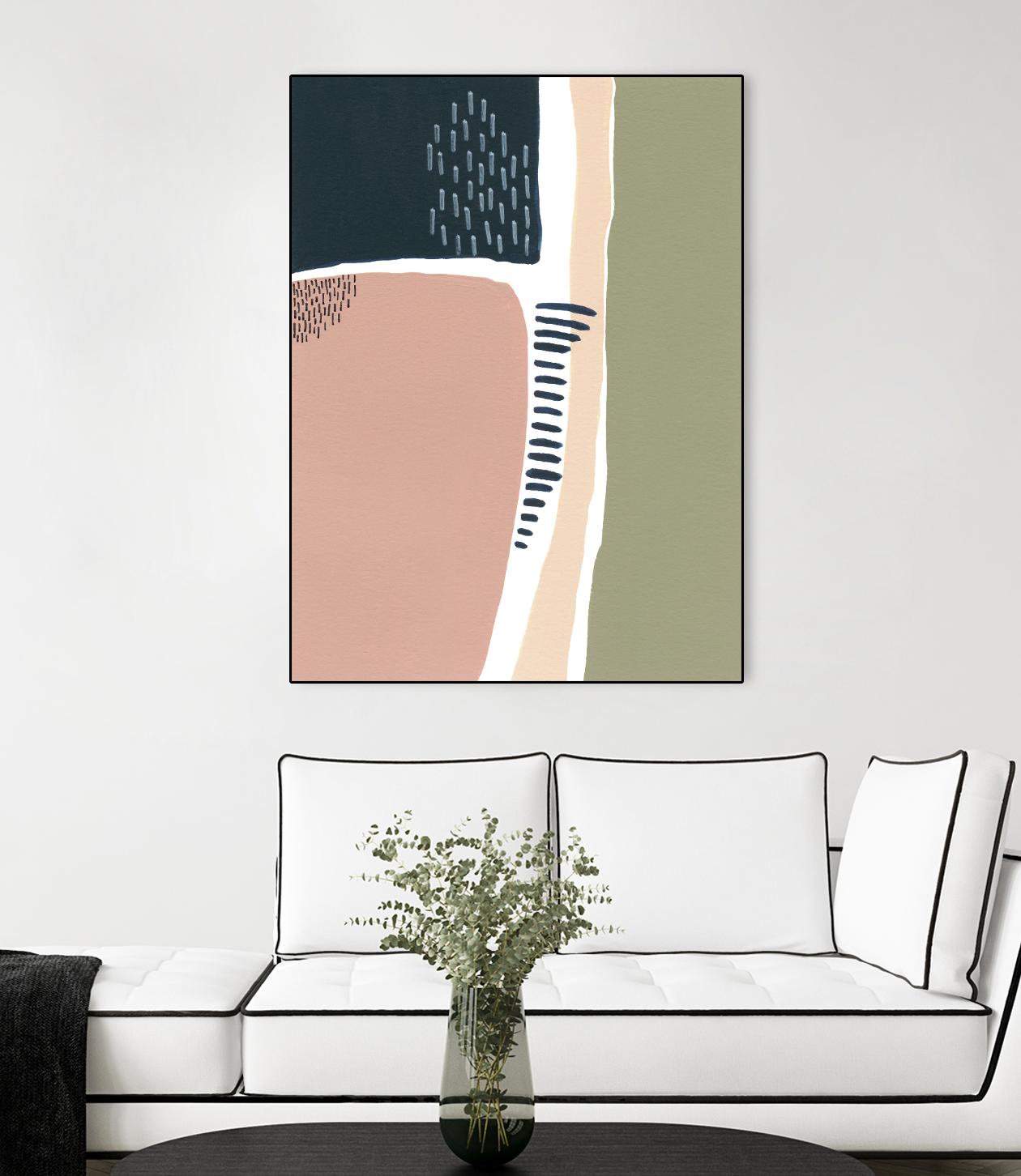 Simple Marks I by Regina Moore on GIANT ART - pastels abstract