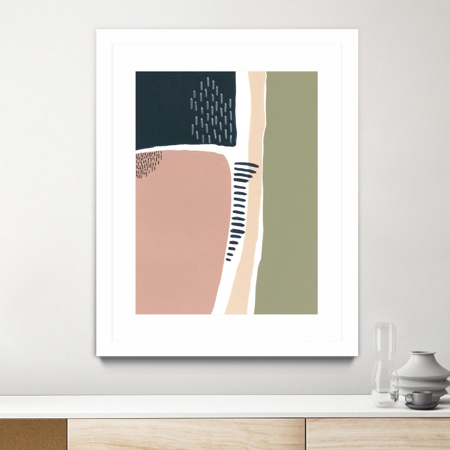 Simple Marks I by Regina Moore on GIANT ART - pastels abstract