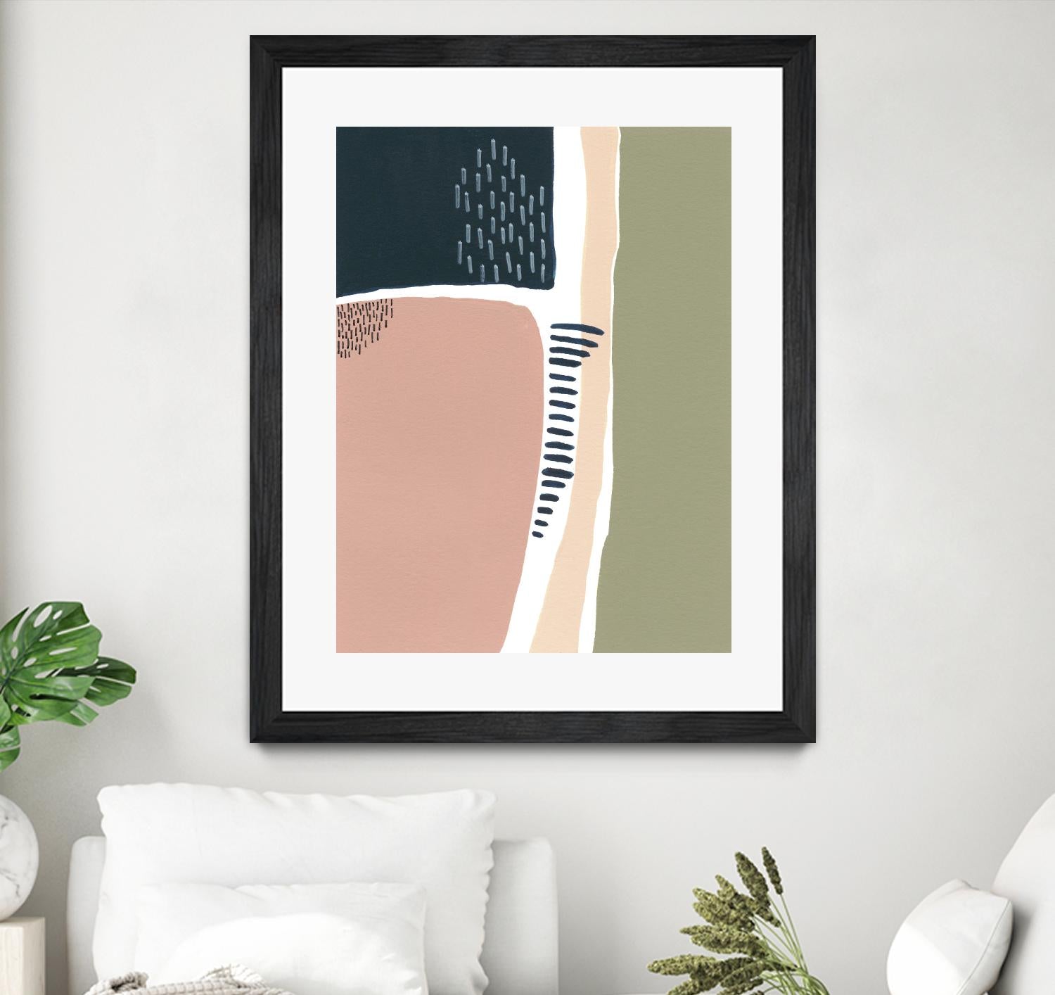 Simple Marks I by Regina Moore on GIANT ART - pastels abstract