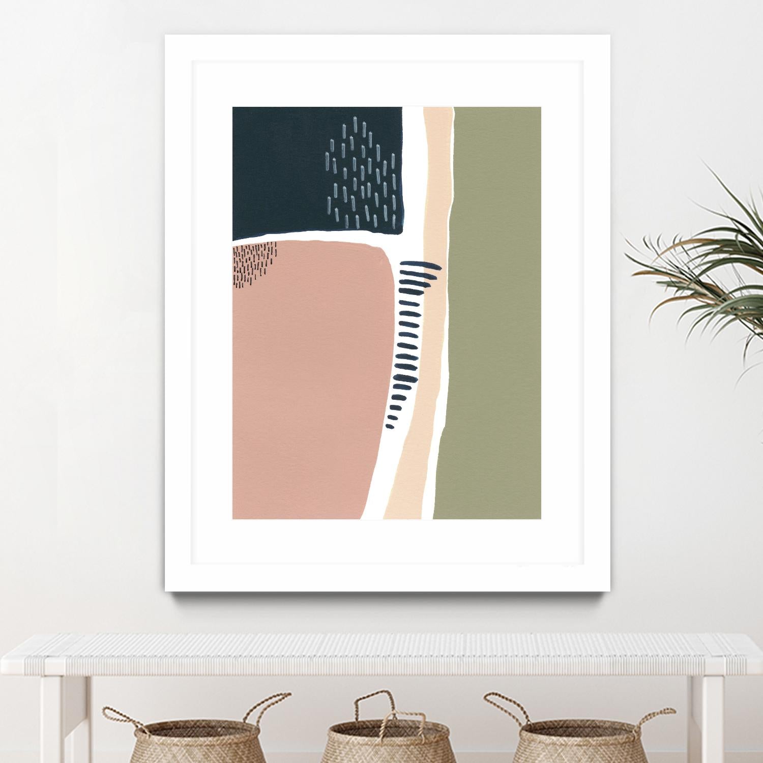 Simple Marks I by Regina Moore on GIANT ART - pastels abstract