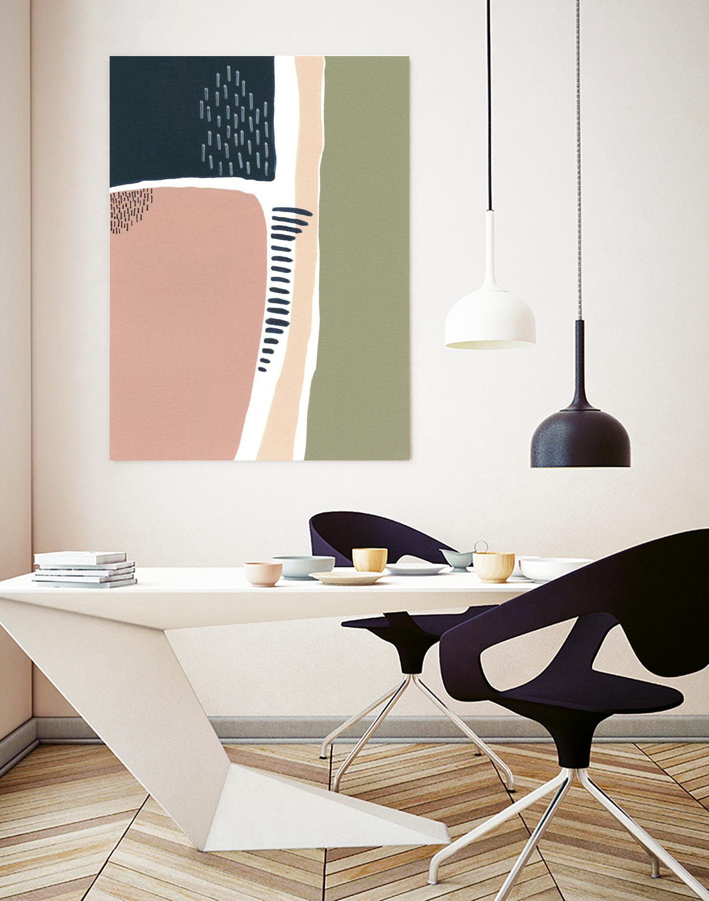 Simple Marks I by Regina Moore on GIANT ART - pastels abstract