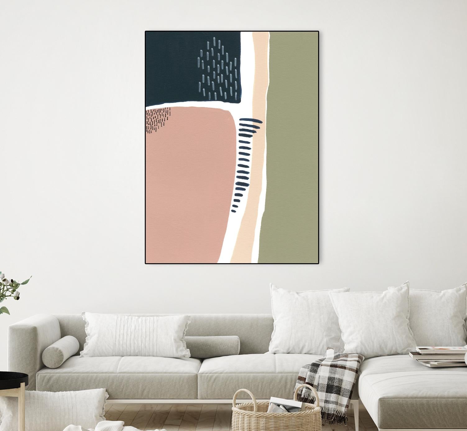 Simple Marks I by Regina Moore on GIANT ART - pastels abstract