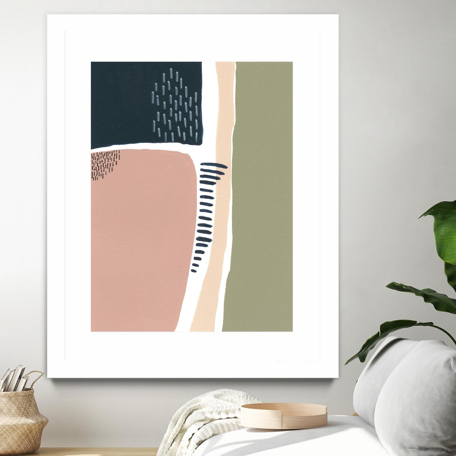 Simple Marks I by Regina Moore on GIANT ART - pastels abstract