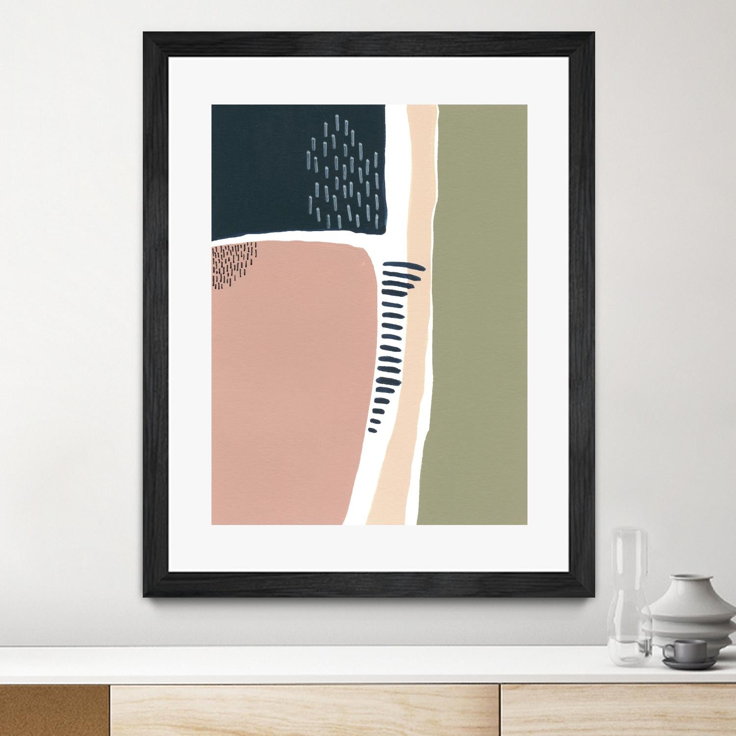 Simple Marks I by Regina Moore on GIANT ART - pastels abstract