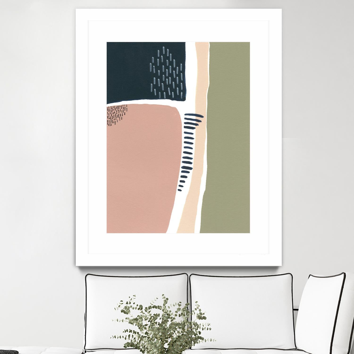 Simple Marks I by Regina Moore on GIANT ART - pastels abstract