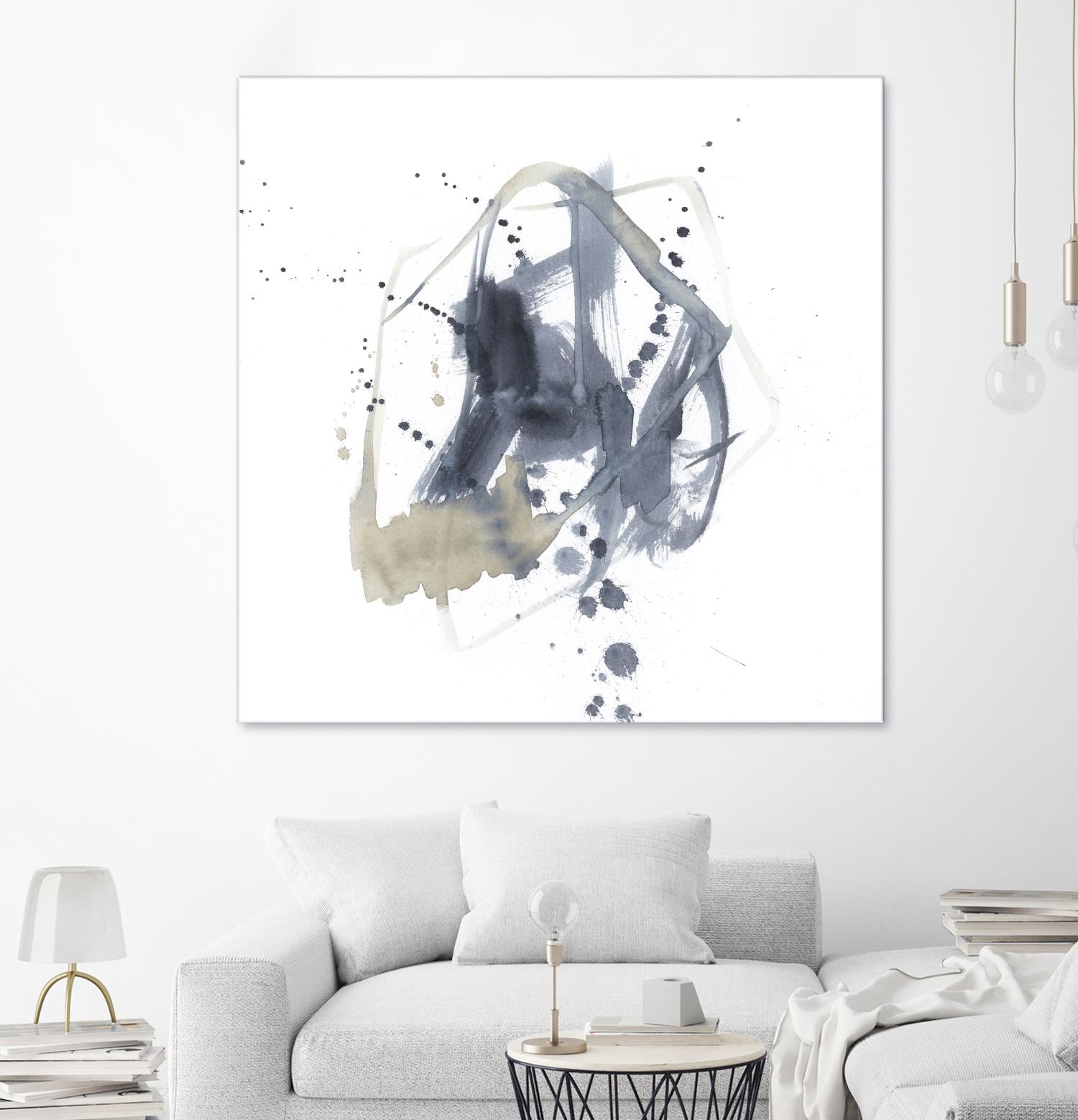 Off Center I by Jennifer Goldberger on GIANT ART - neutral abstract