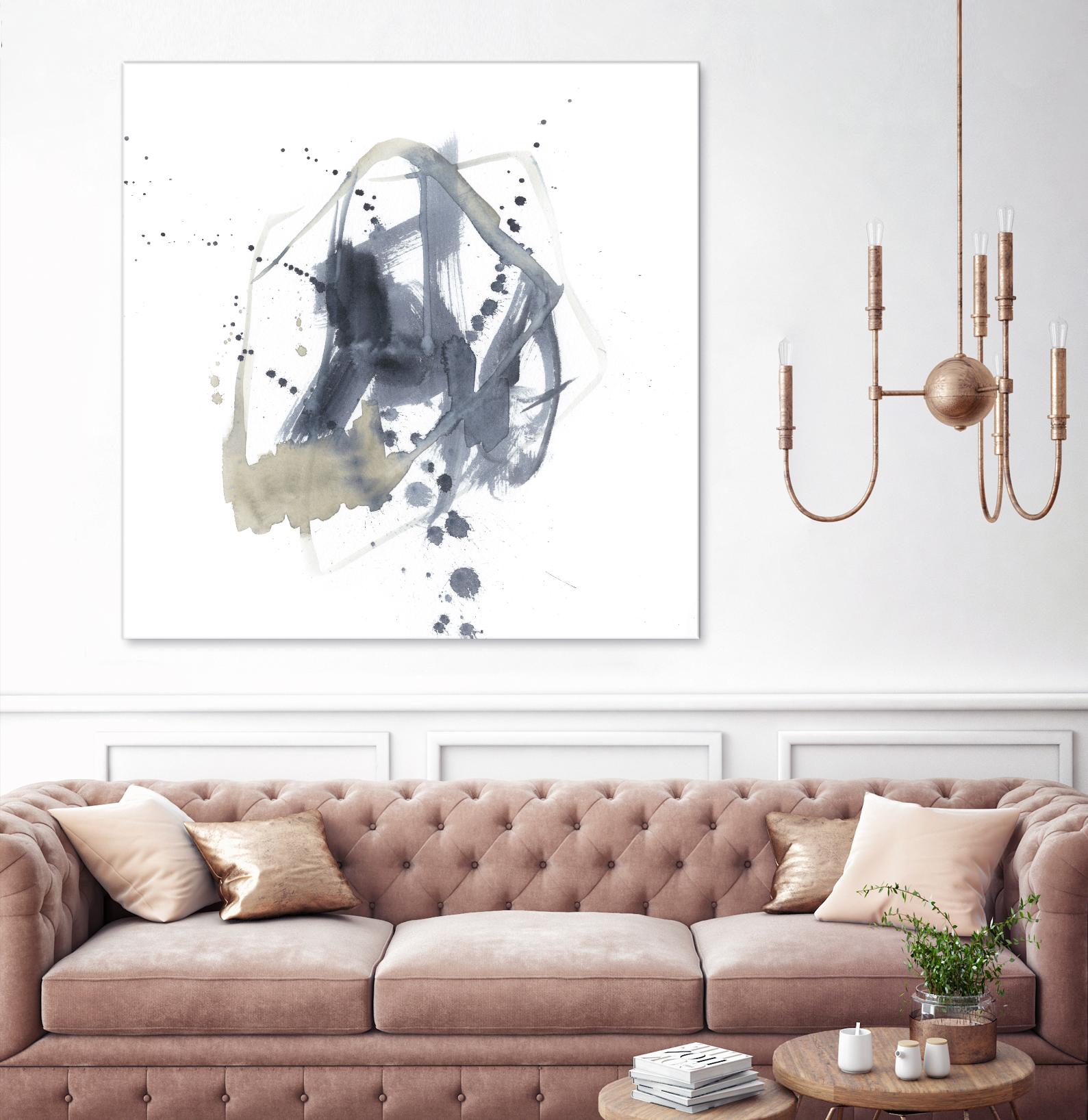 Off Center I by Jennifer Goldberger on GIANT ART - neutral abstract