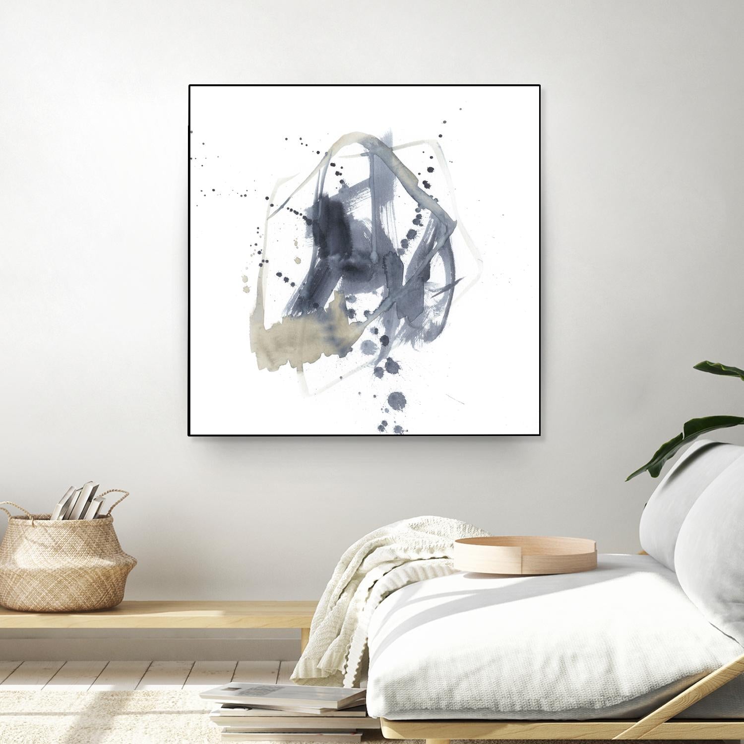 Off Center I by Jennifer Goldberger on GIANT ART - neutral abstract