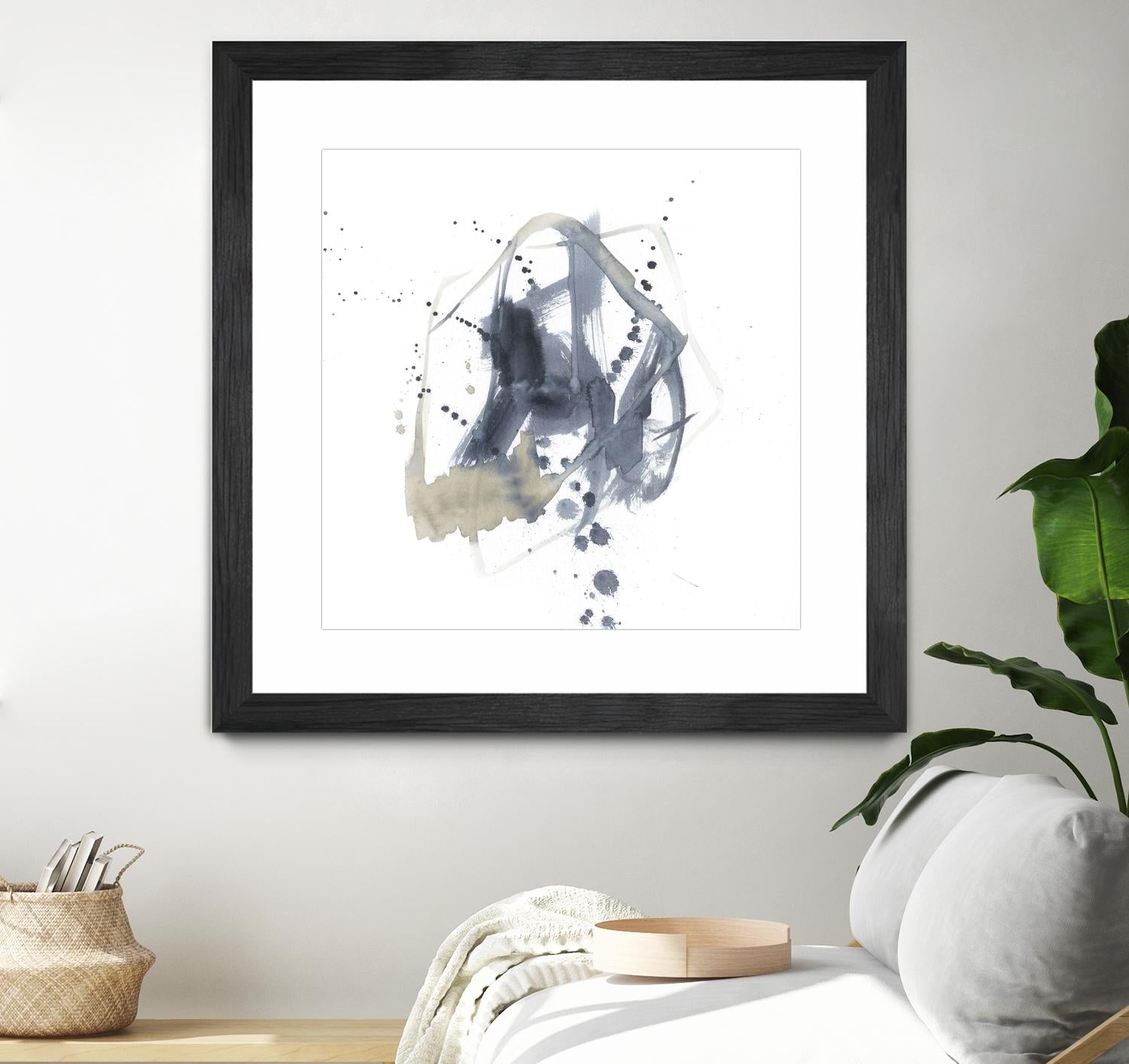 Off Center I by Jennifer Goldberger on GIANT ART - neutral abstract