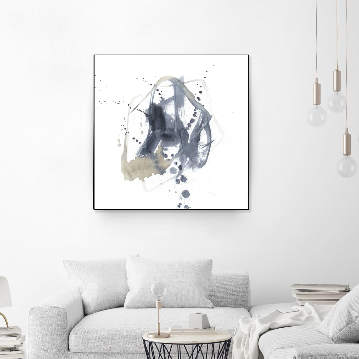 Off Center I by Jennifer Goldberger on GIANT ART - neutral abstract