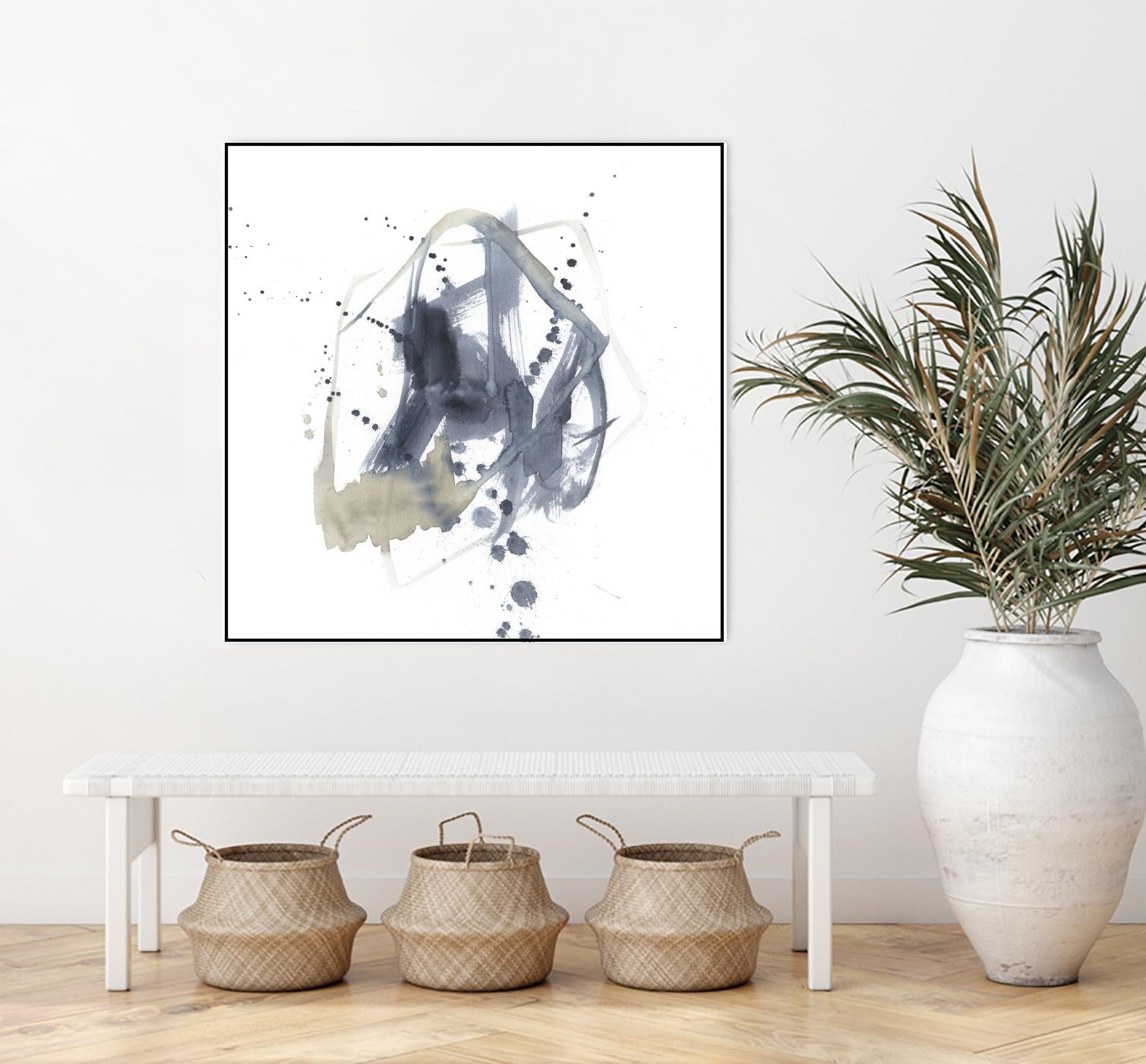 Off Center I by Jennifer Goldberger on GIANT ART - neutral abstract