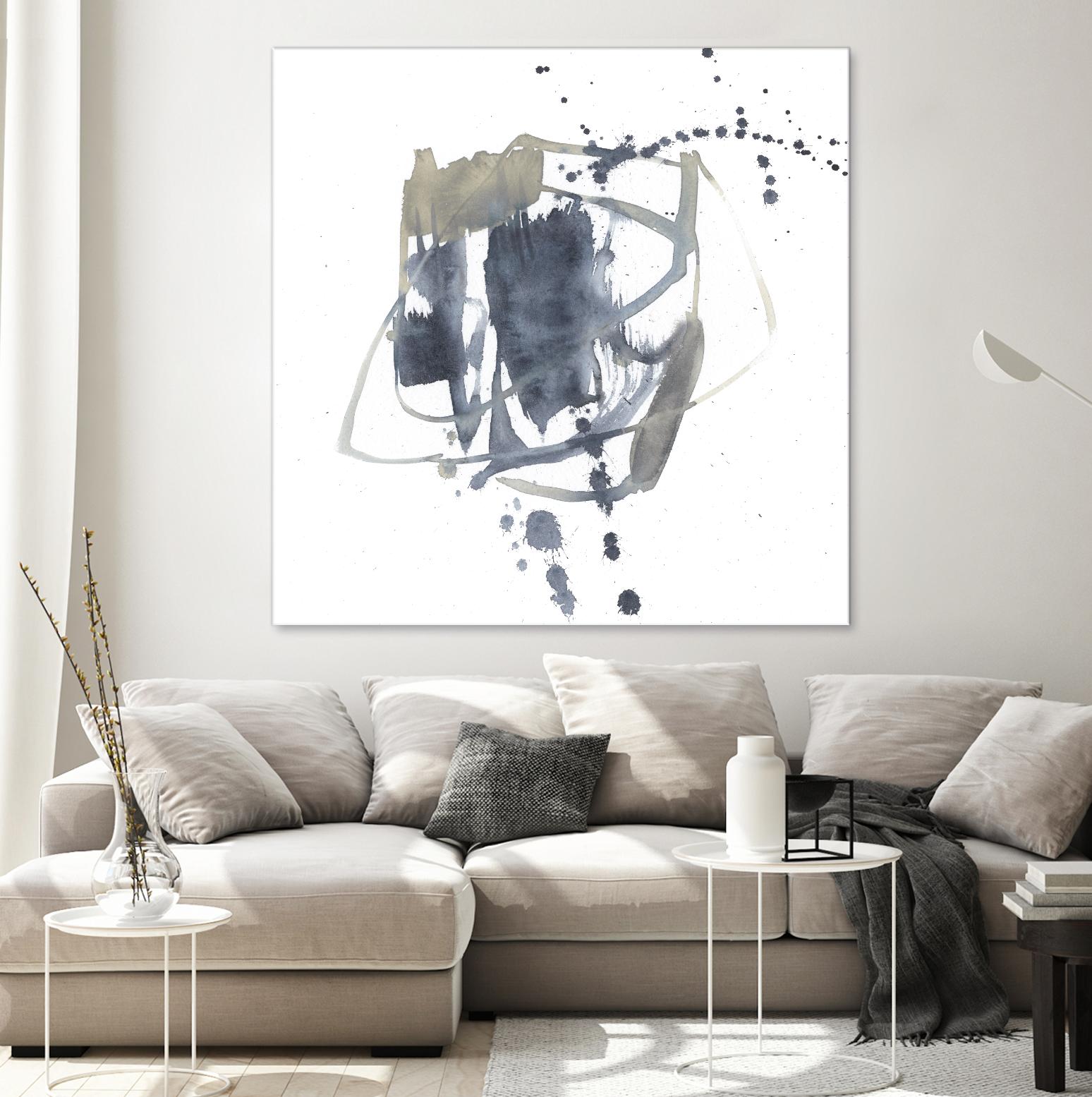 Off Center II by Jennifer Goldberger on GIANT ART - neutral abstract