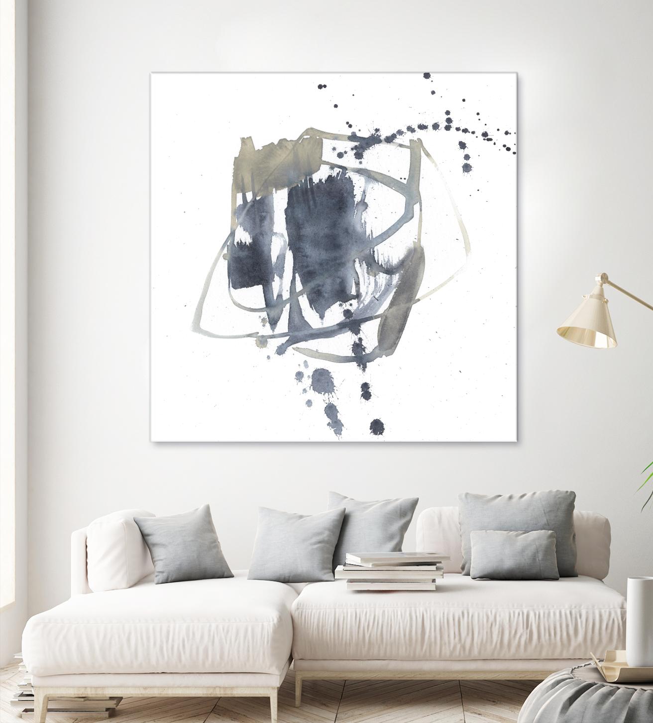 Off Center II by Jennifer Goldberger on GIANT ART - neutral abstract