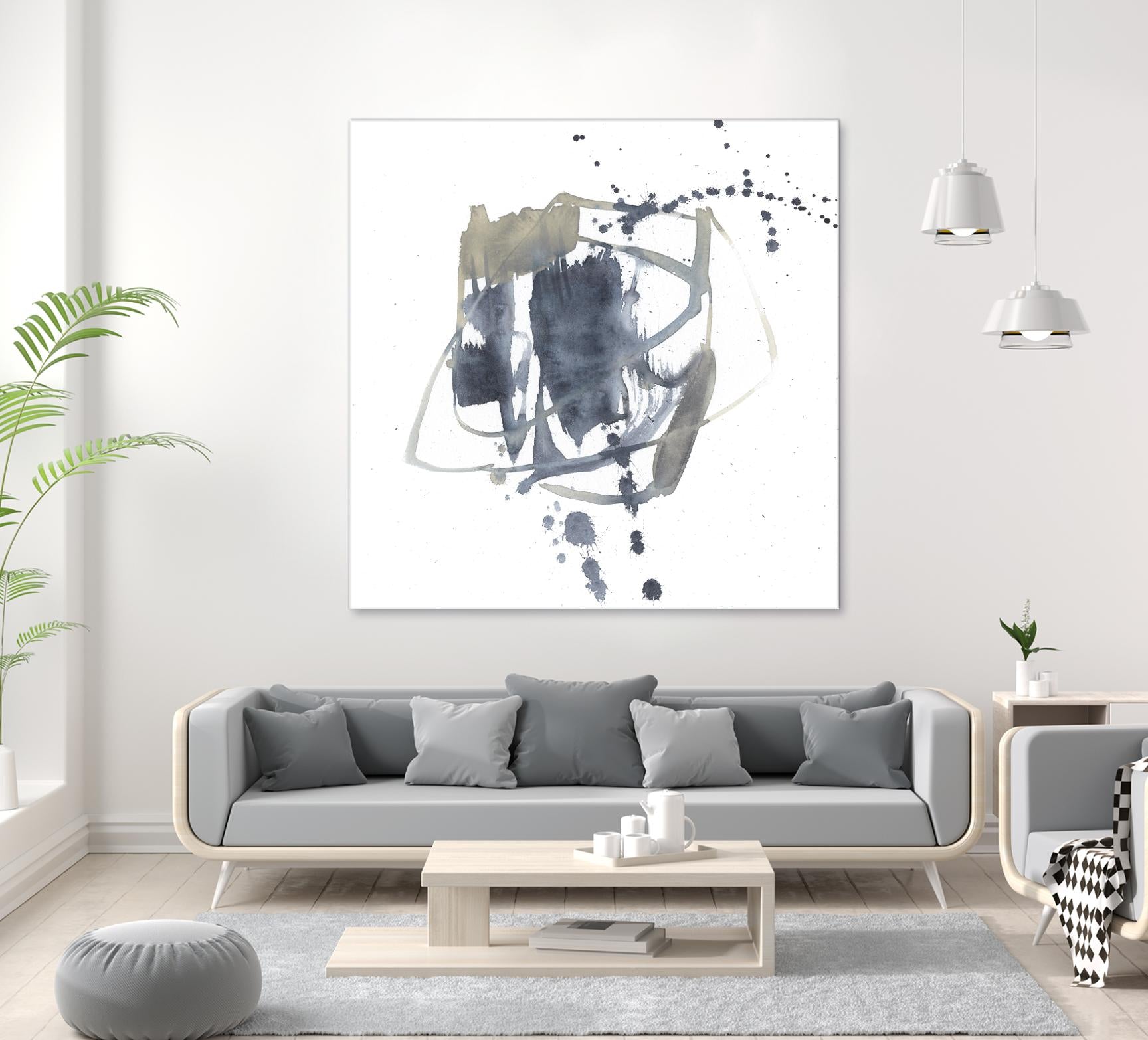 Off Center II by Jennifer Goldberger on GIANT ART - neutral abstract