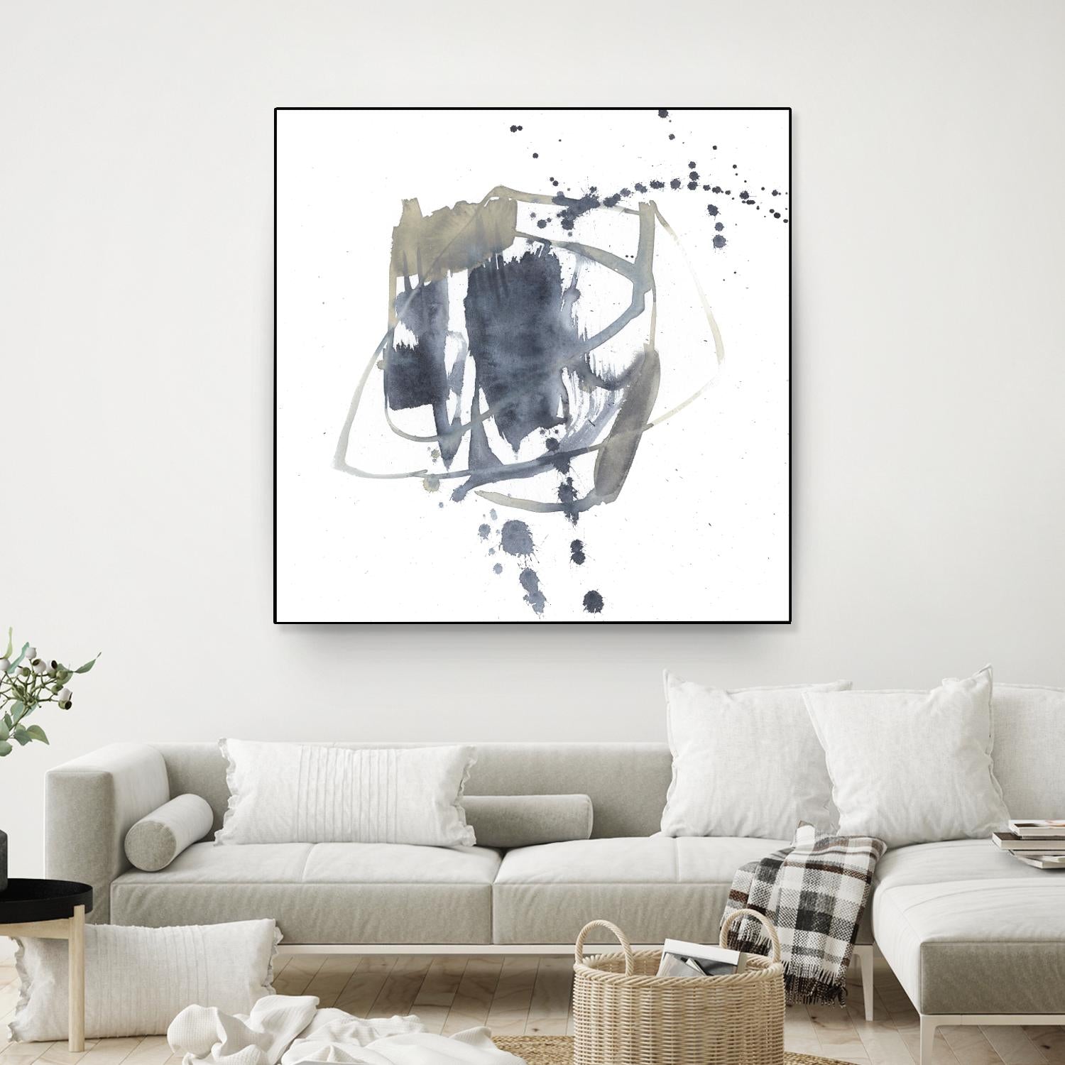 Off Center II by Jennifer Goldberger on GIANT ART - neutral abstract